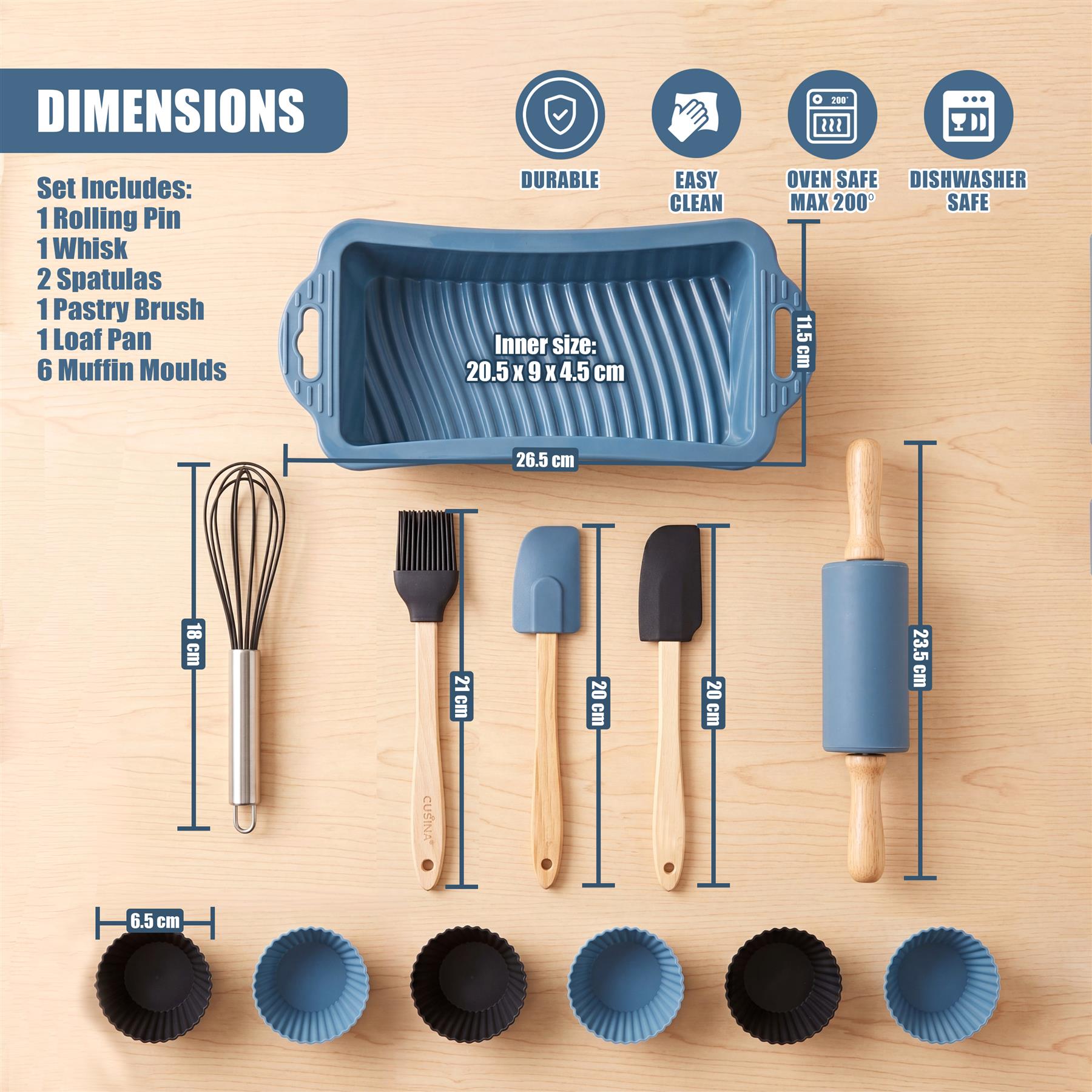 12 Piece Kids Baking Set