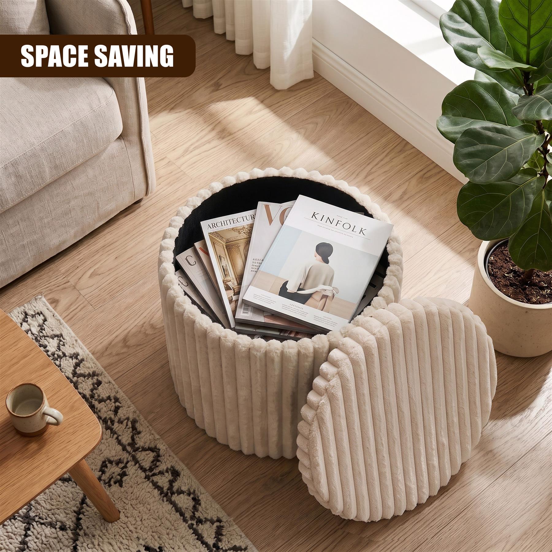 Round Ottoman Stool