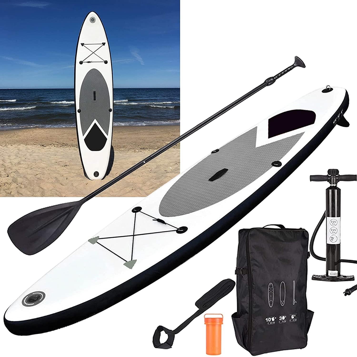 Inflatable SUP Stand Up Paddle Board Grey 320cm by Geezy - The Magic Toy Shop