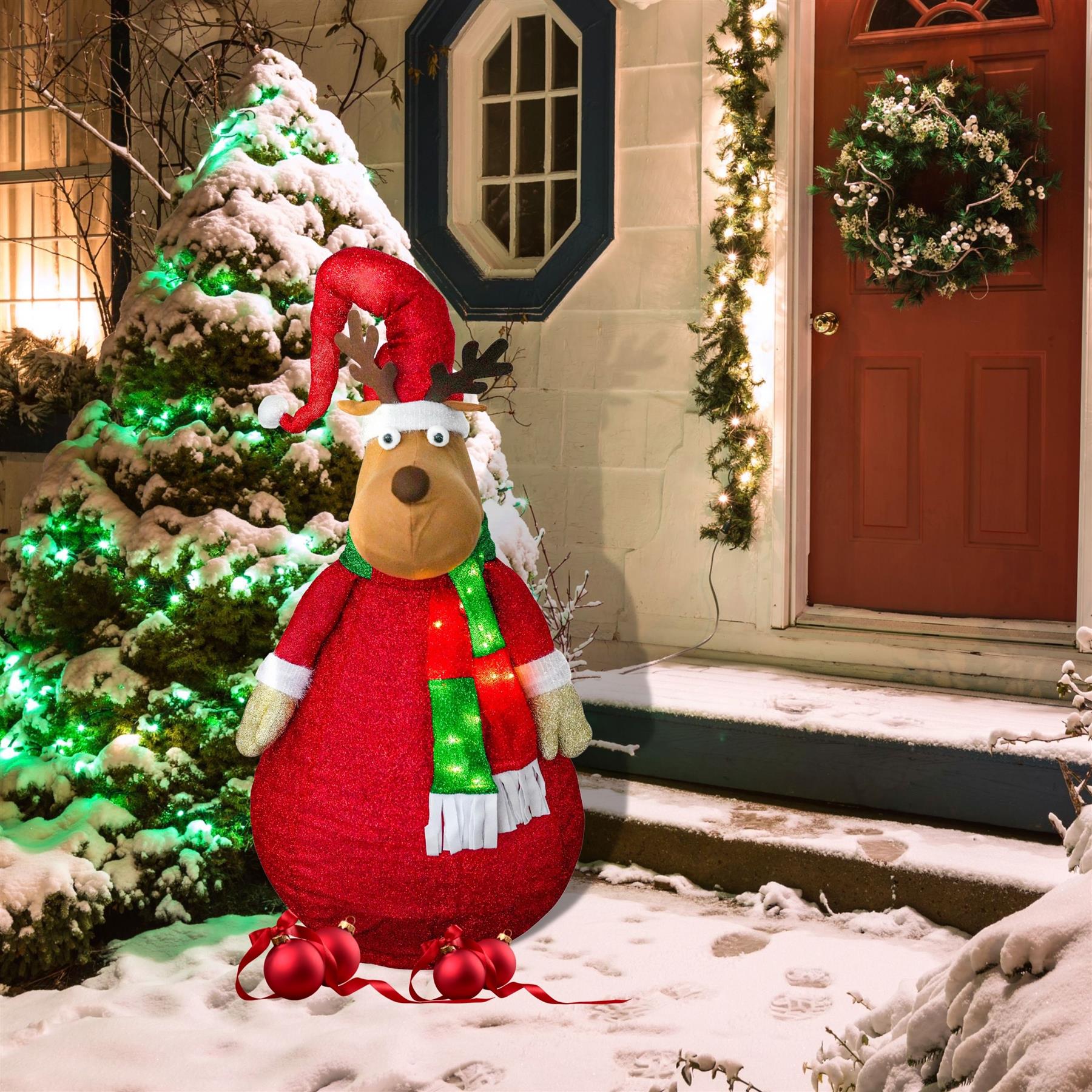 Collapsible Raindeer Christmas Decoration with LED lights by Tha Magic Toy Shop - The Magic Toy Shop