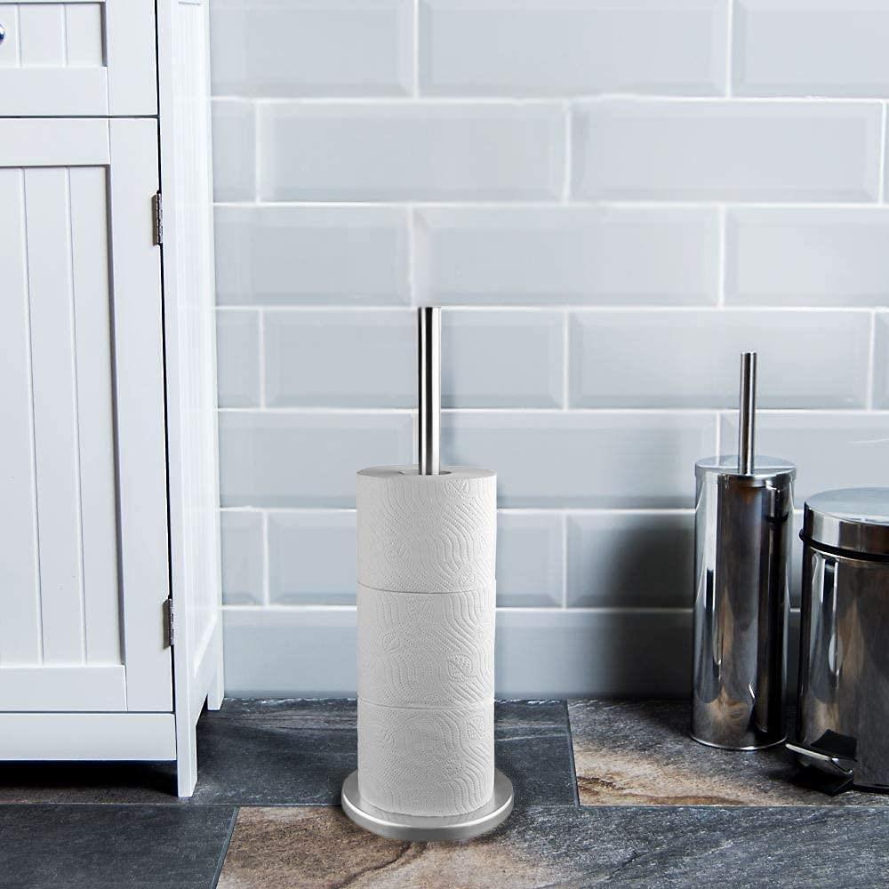 Stainless Steel Bathroom Toilet Paper Roll Holder by MTS - The Magic Toy Shop
