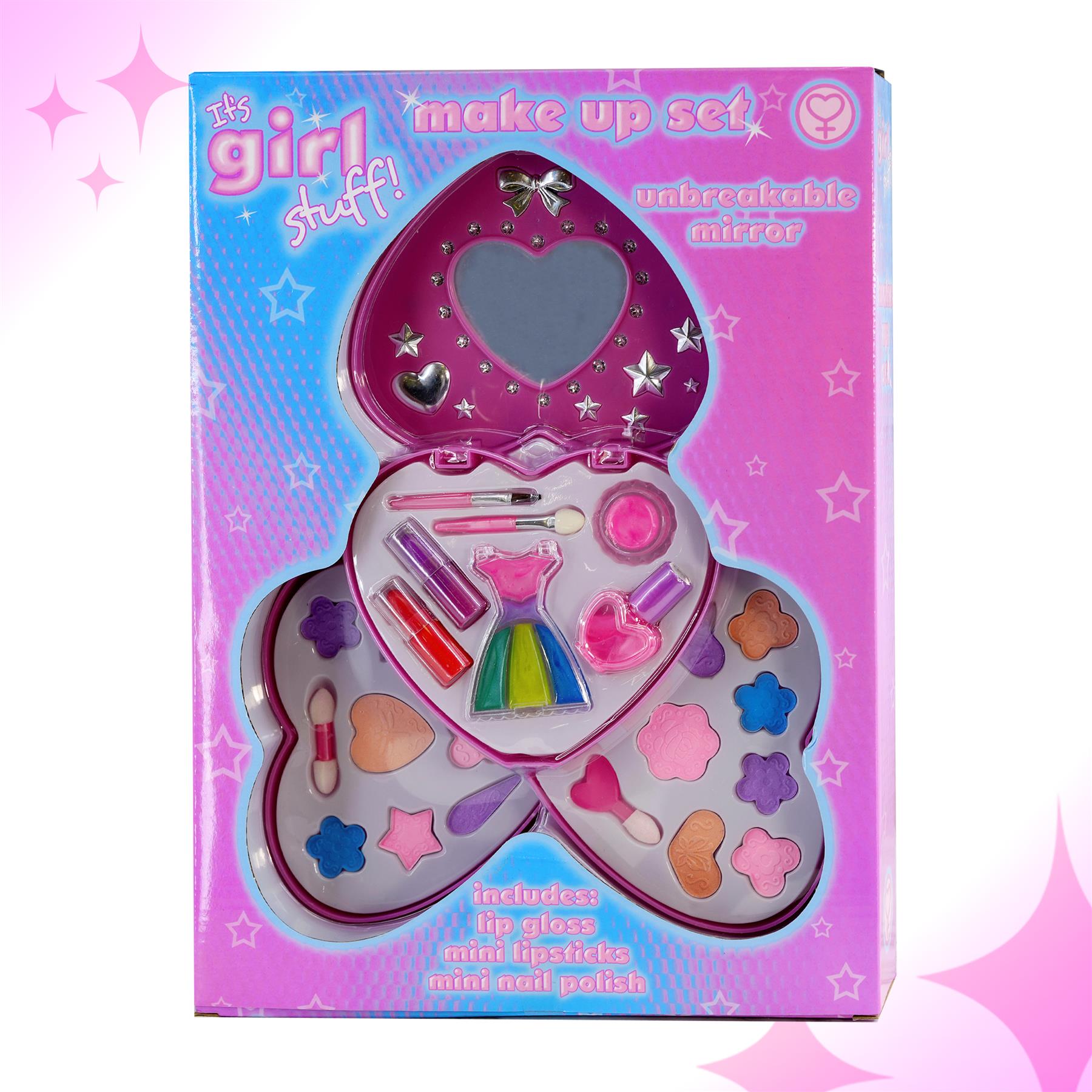 3 Tier Girls Make Up Play Set With Mirror by The Magic Toy Shop - The Magic Toy Shop