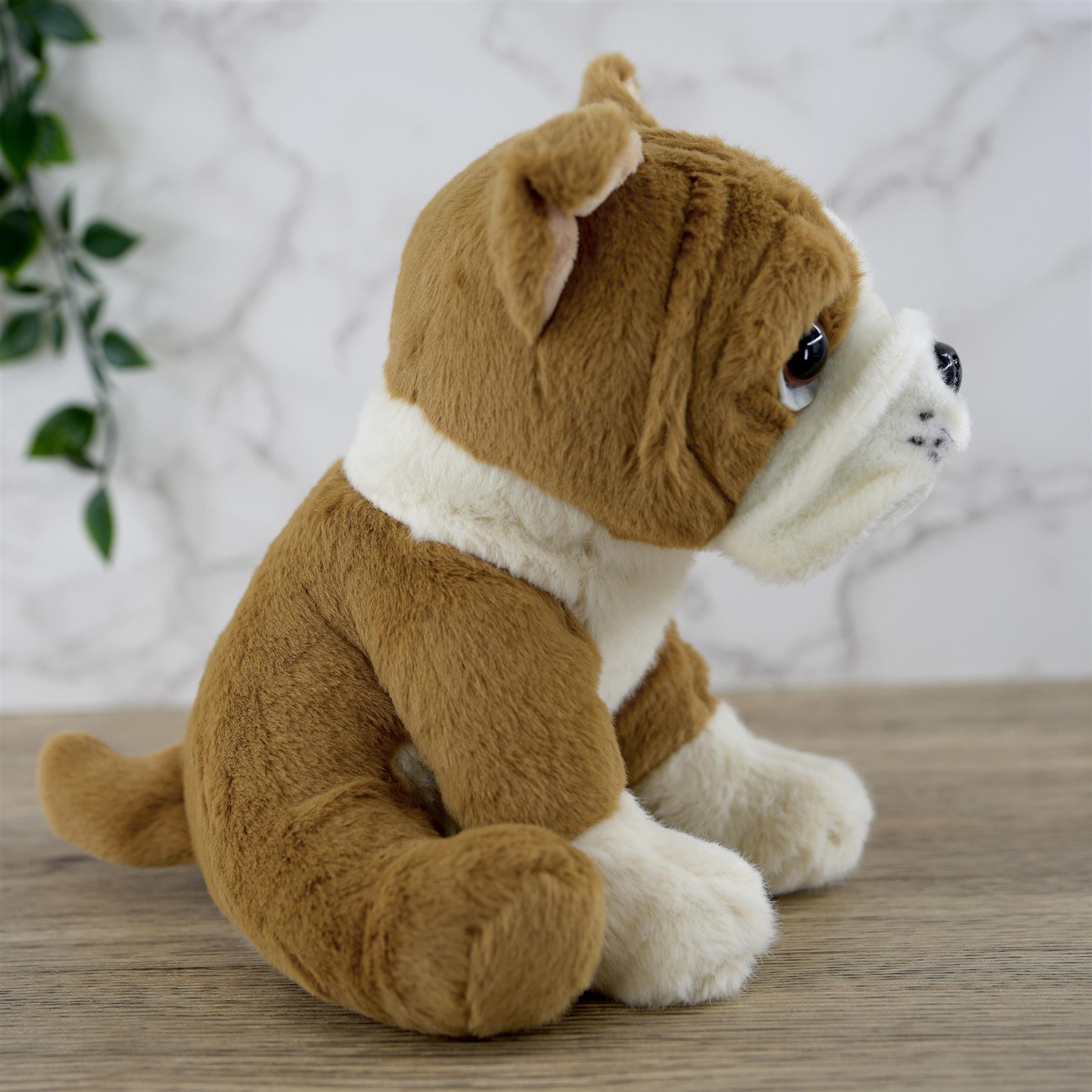 Small Sitting English Bulldog Soft Toy by The Magic Toy Shop - The Magic Toy Shop