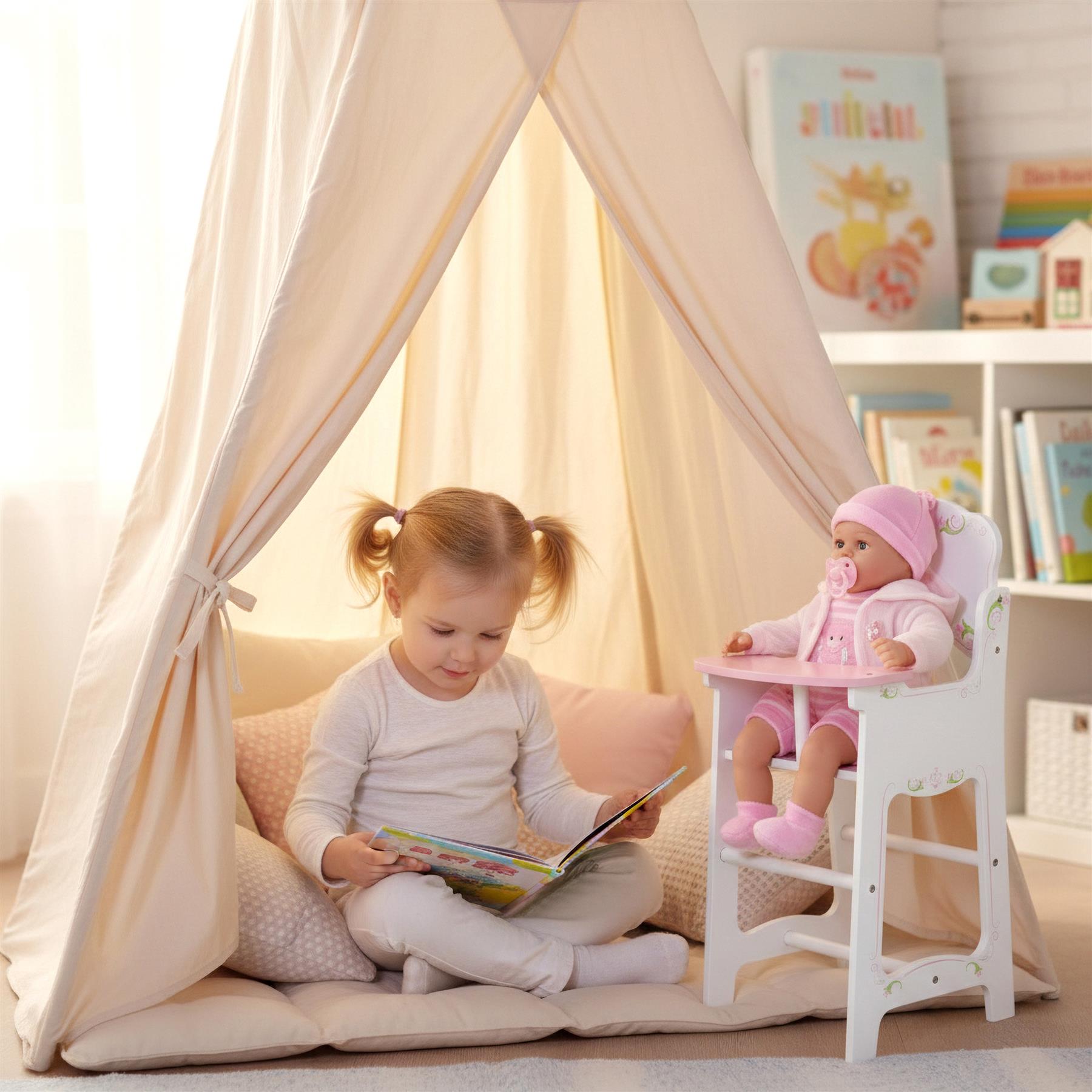 BiBi Furniture - Wooden Doll High Chair