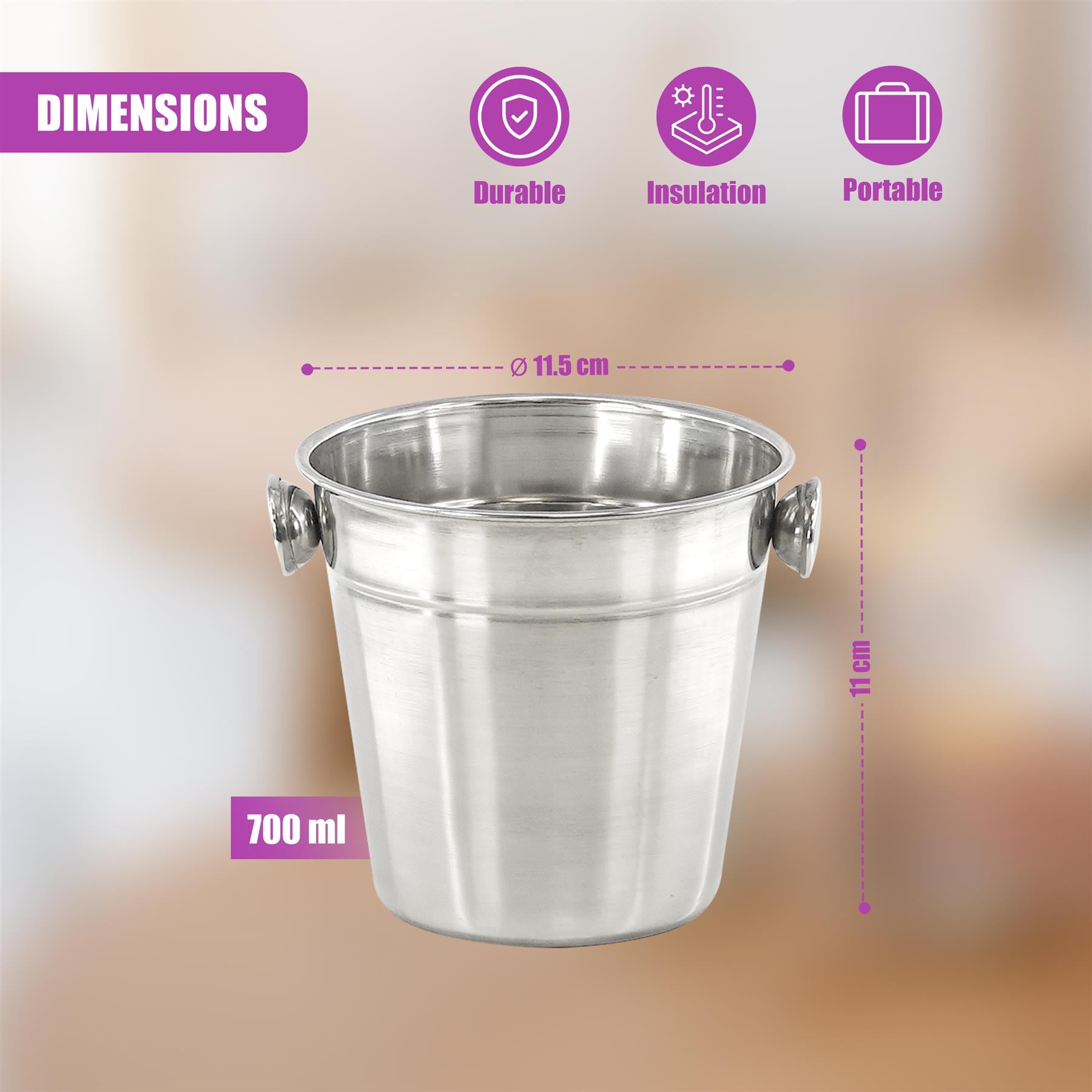 Mini Ice Bucket with Handles by GEEZY - The Magic Toy Shop