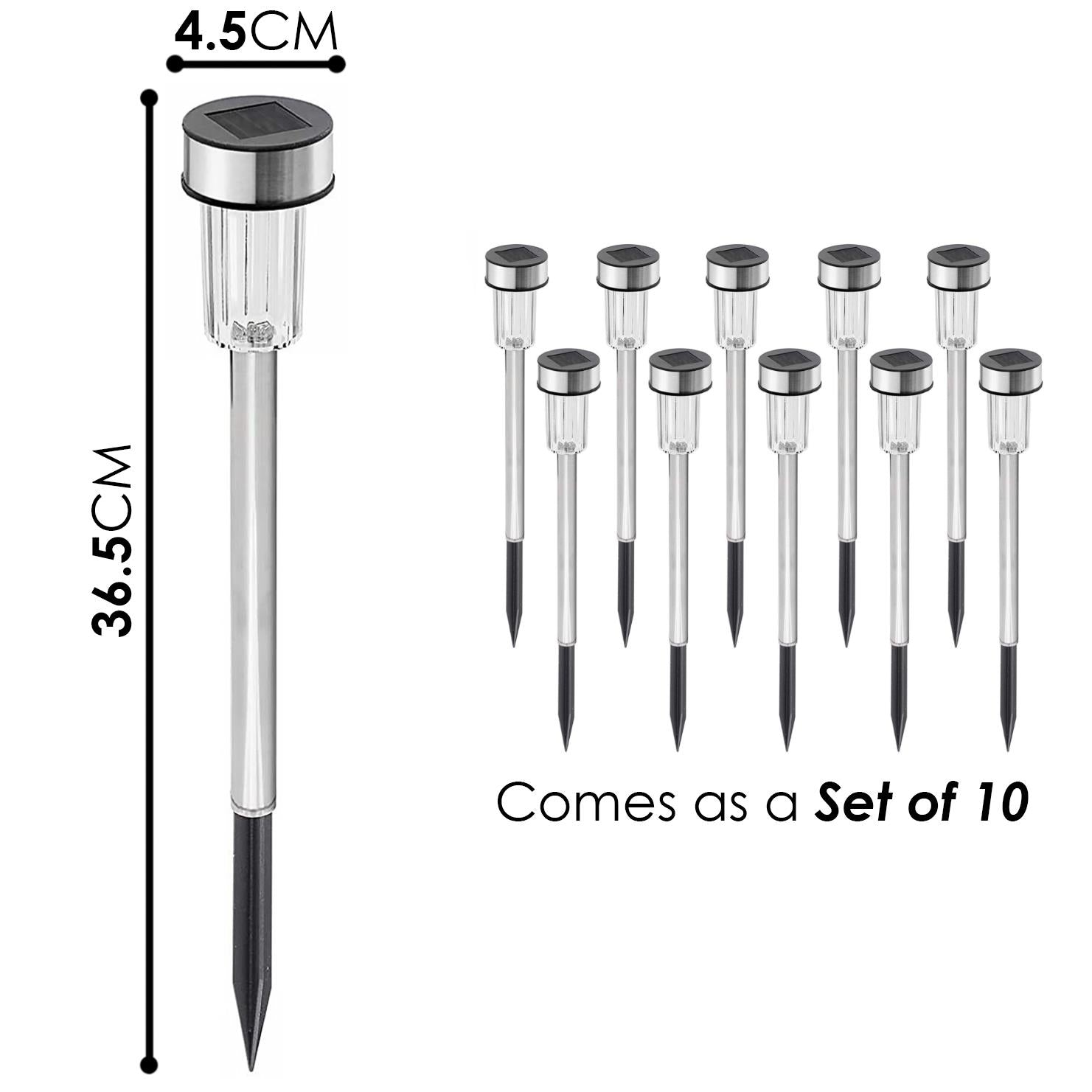 Solar Lights Outdoor Garden 10 Pieces by GEEZY - The Magic Toy Shop