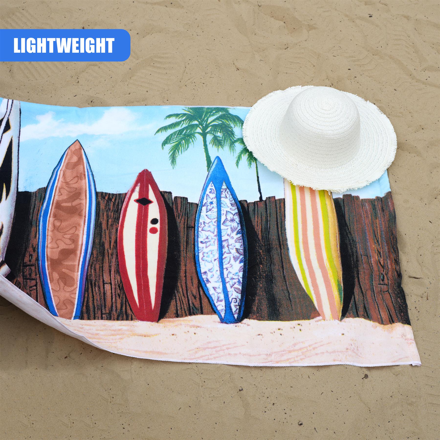 Surfboards Design Large Towel by Geezy - The Magic Toy Shop