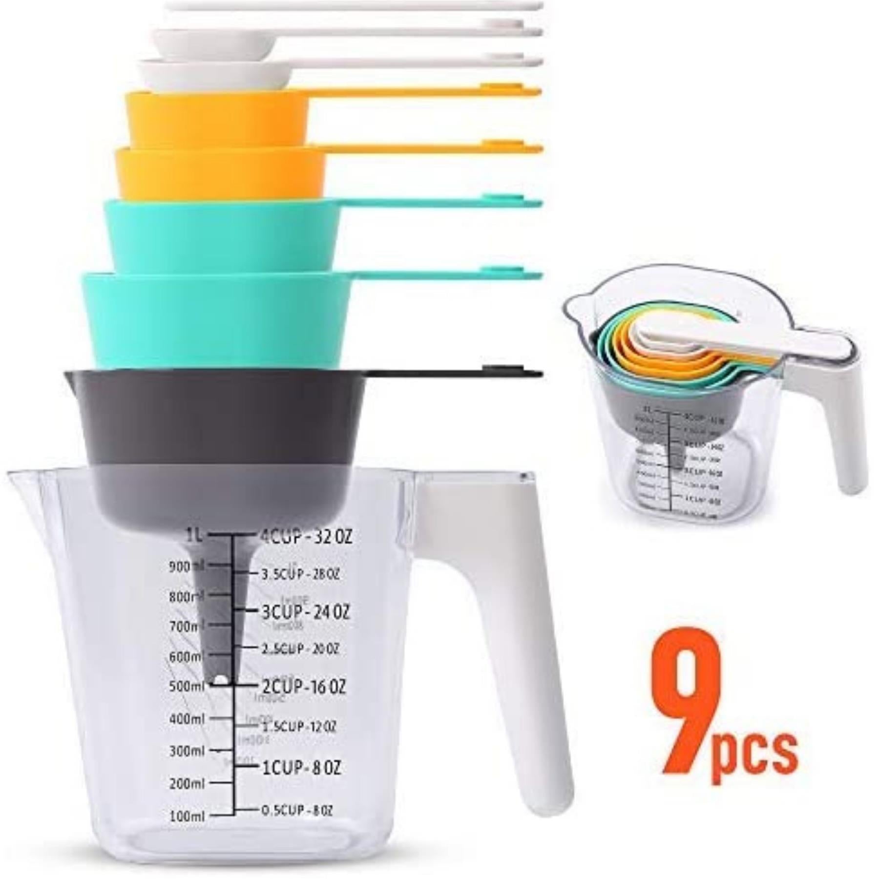 Measuring Cups & Spoons Set 9pcs by Geezy - The Magic Toy Shop