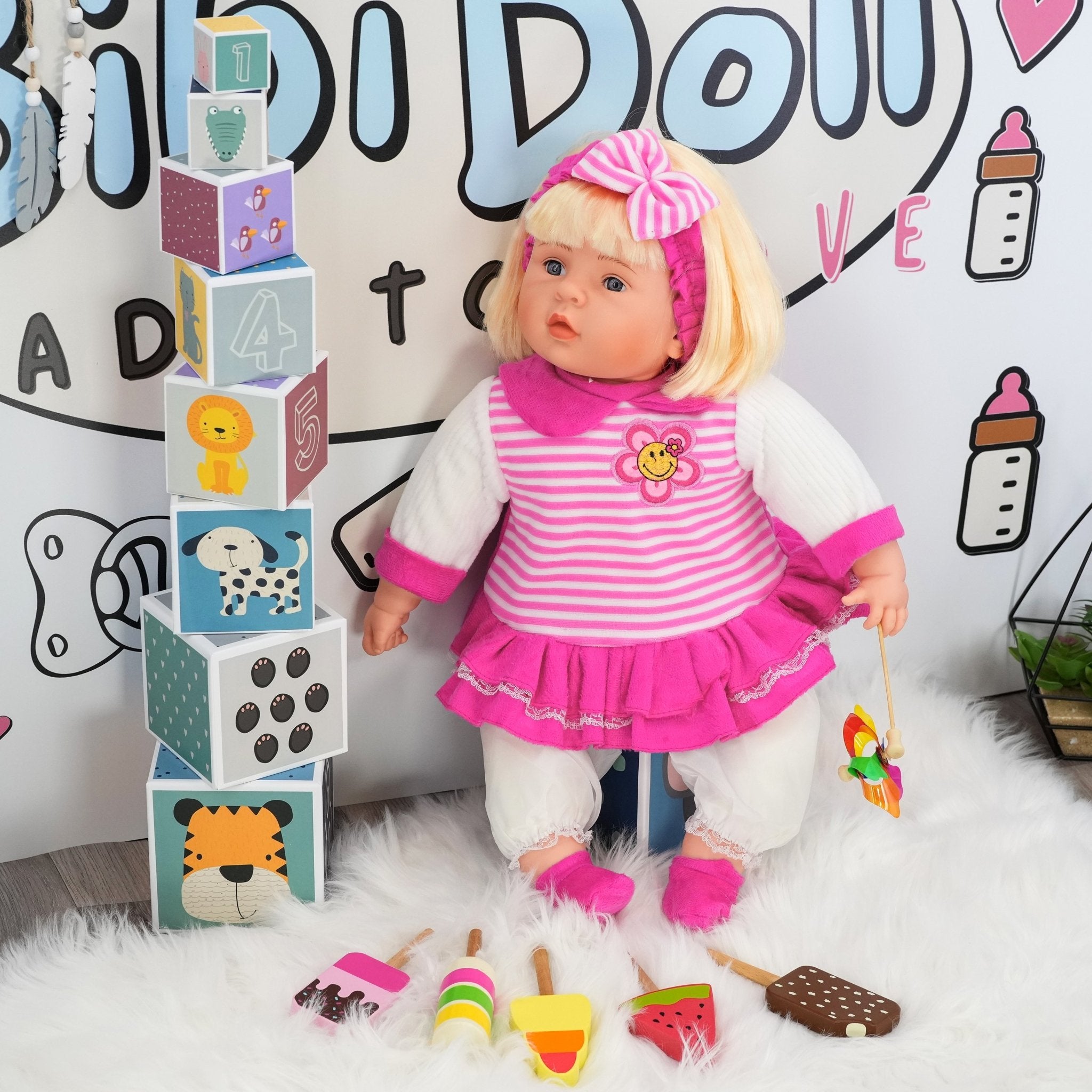 BiBI Chubby Baby Girl Doll (60 cm / 24") by BiBi Doll - The Magic Toy Shop