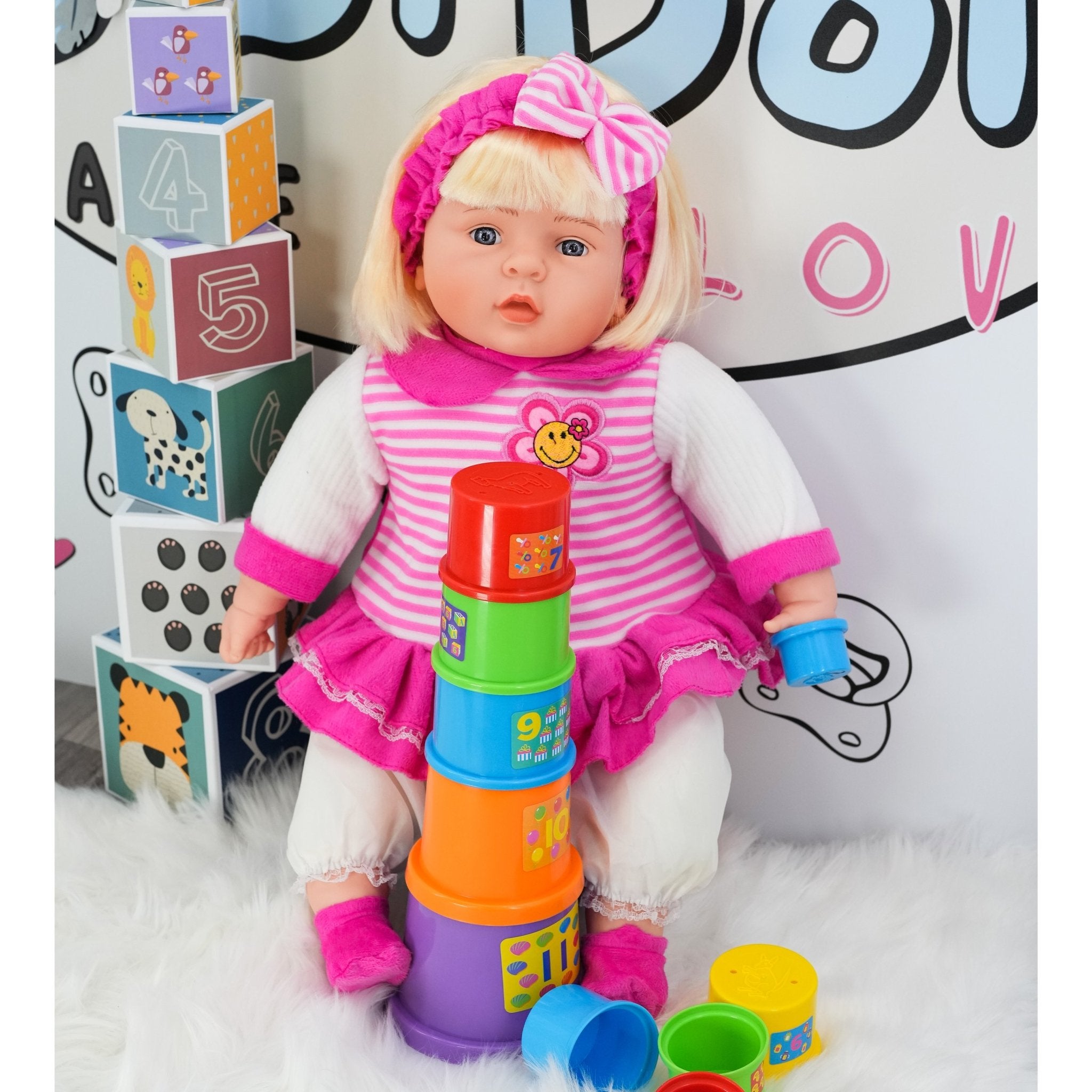 BiBI Chubby Baby Girl Doll (60 cm / 24") by BiBi Doll - The Magic Toy Shop