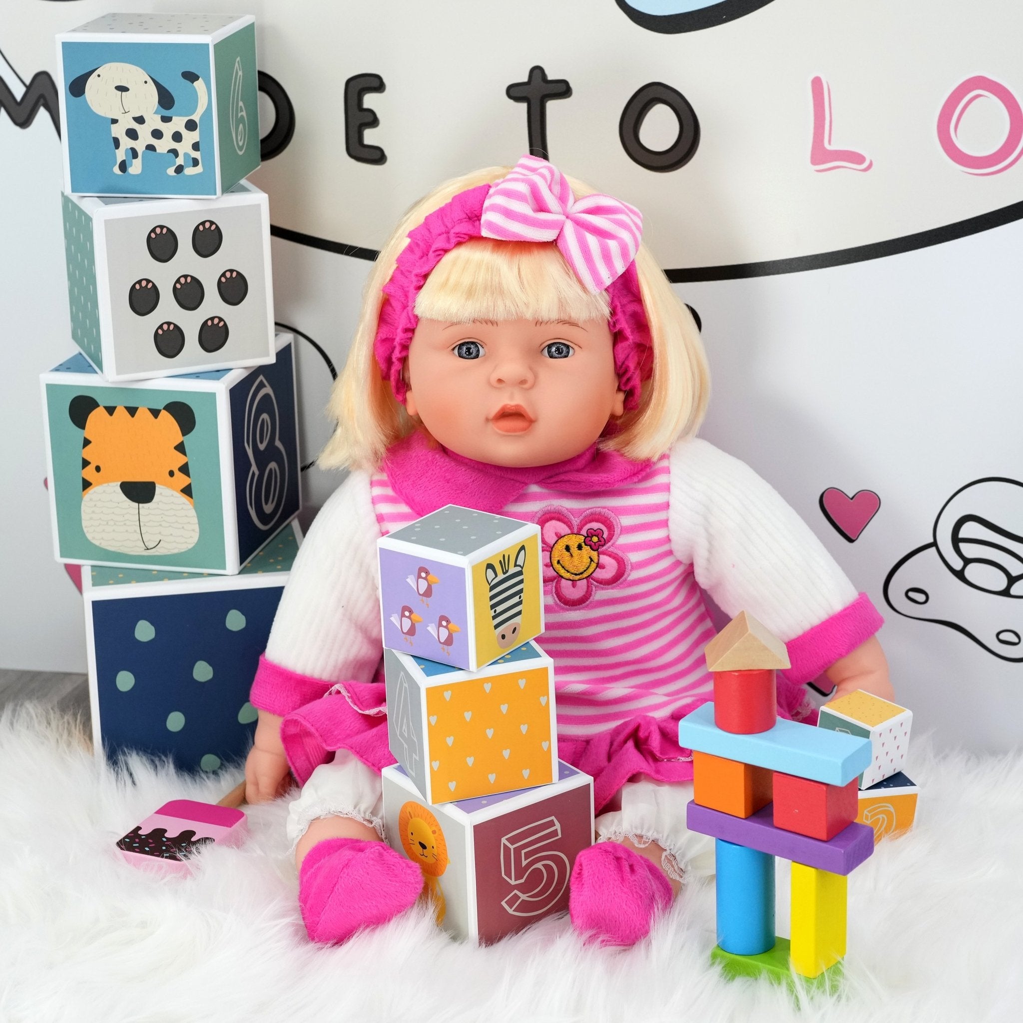 BiBI Chubby Baby Girl Doll (60 cm / 24") by BiBi Doll - The Magic Toy Shop