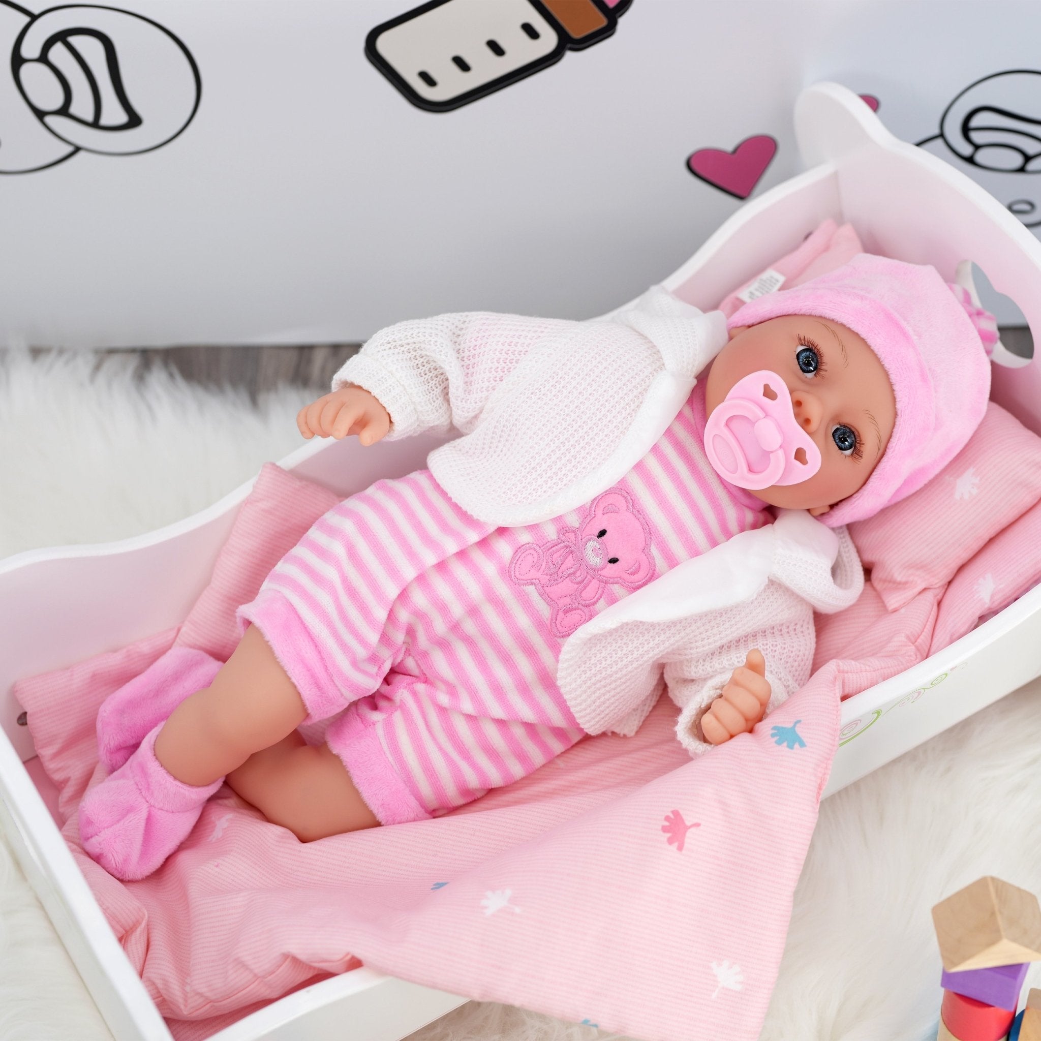 BiBi Baby Doll - Pink (45 cm / 18") by BiBi Doll - The Magic Toy Shop