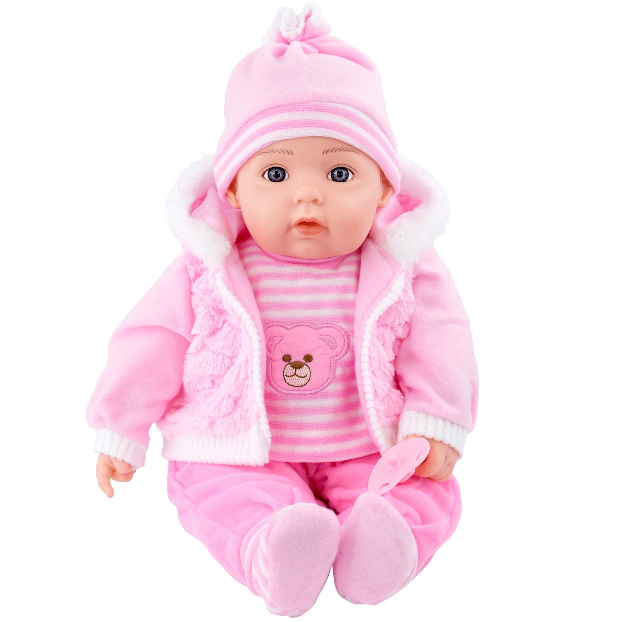 BiBi Baby Doll "Pinky" (Little Bear) (50 cm / 20") by BiBi Doll - The Magic Toy Shop