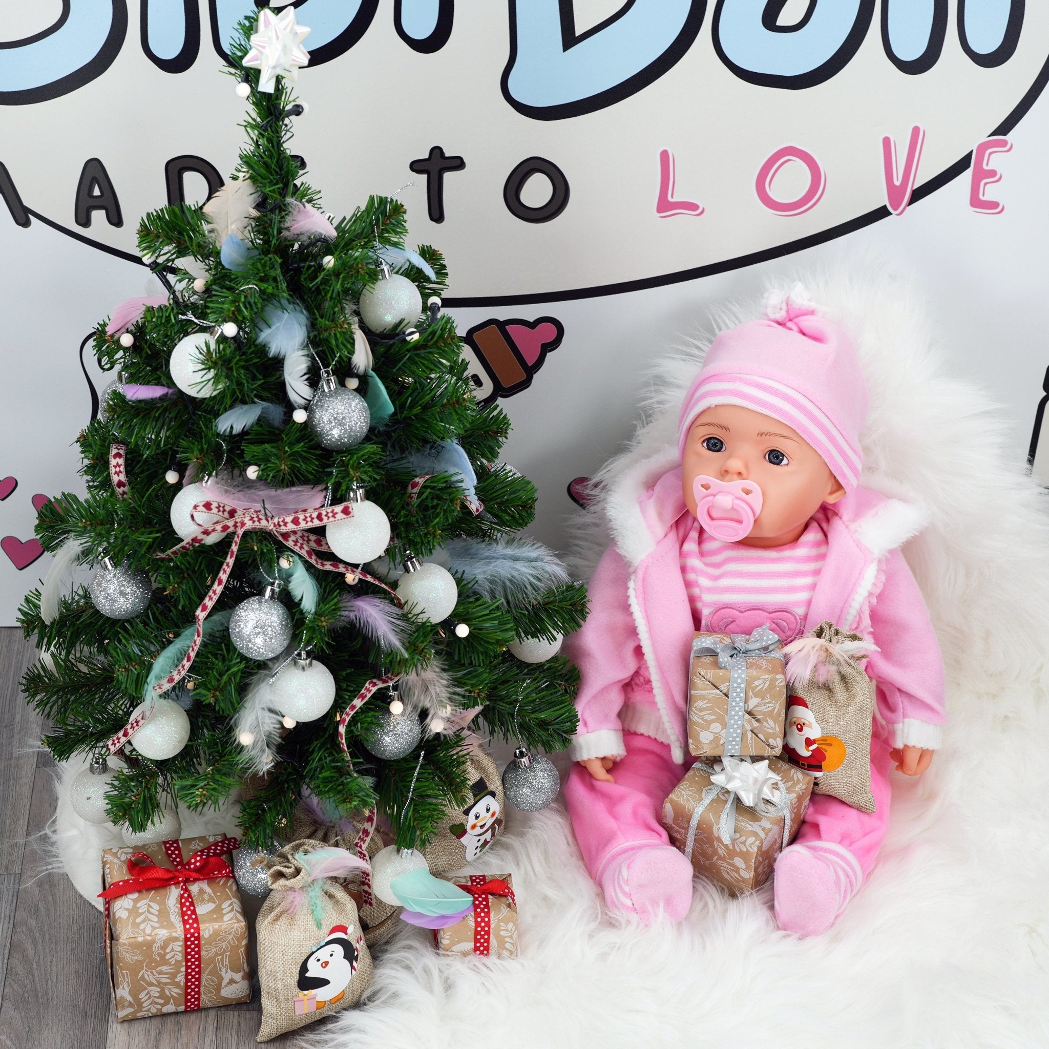 BiBi Baby Doll "Pinky" (Little Bear) (50 cm / 20") by BiBi Doll - The Magic Toy Shop