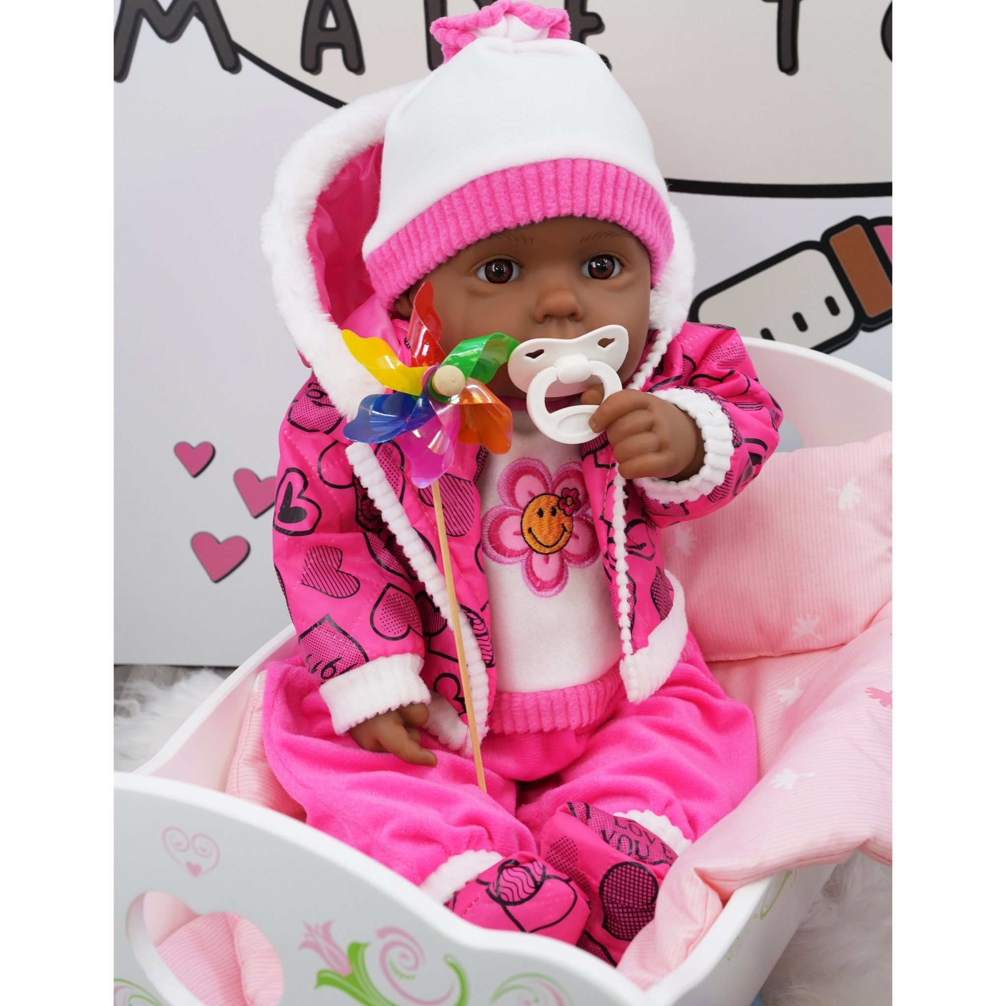 BiBi Black Baby Doll "Sparkle" (50 cm / 20") by BiBi Doll - The Magic Toy Shop