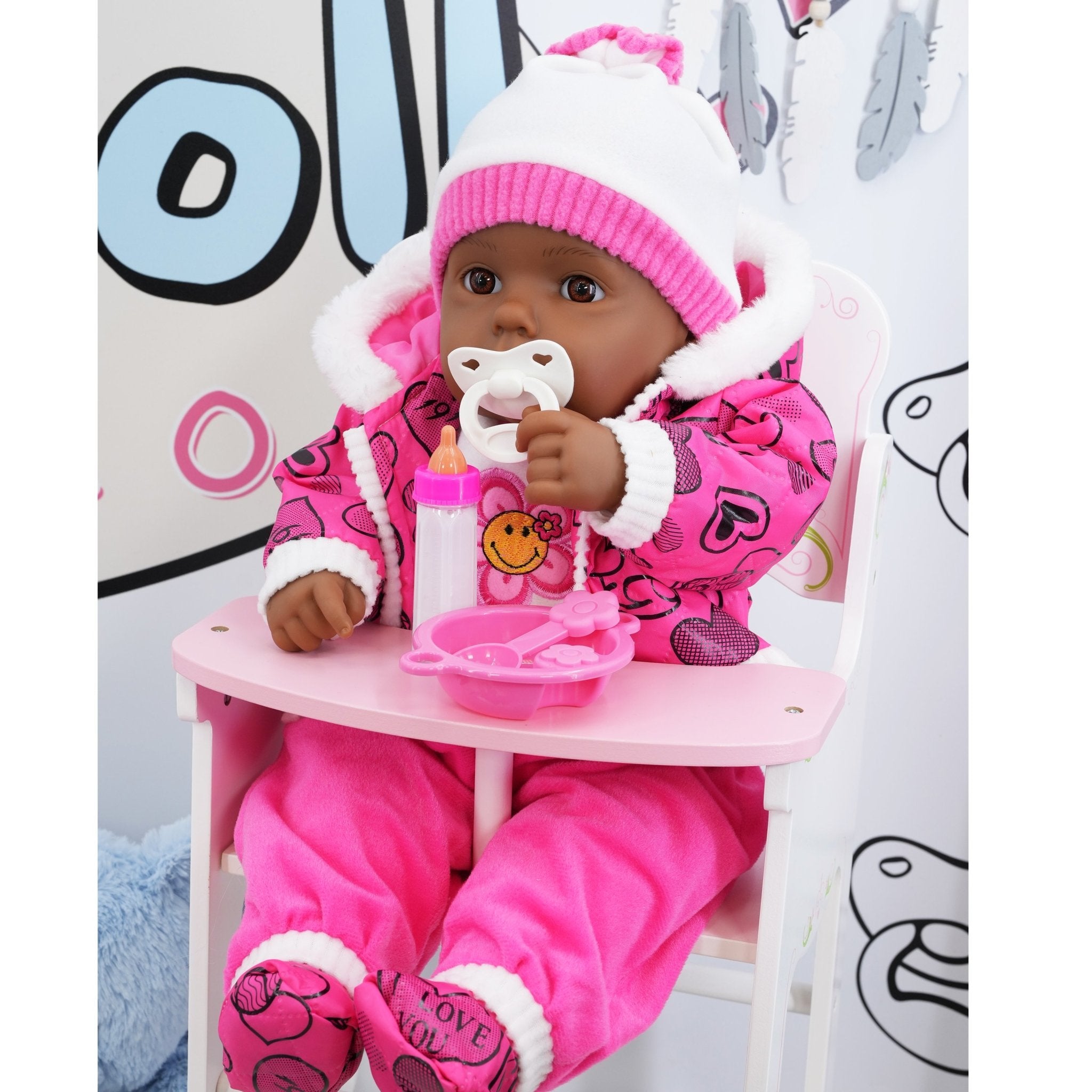 BiBi Black Baby Doll "Sparkle" (50 cm / 20") by BiBi Doll - The Magic Toy Shop