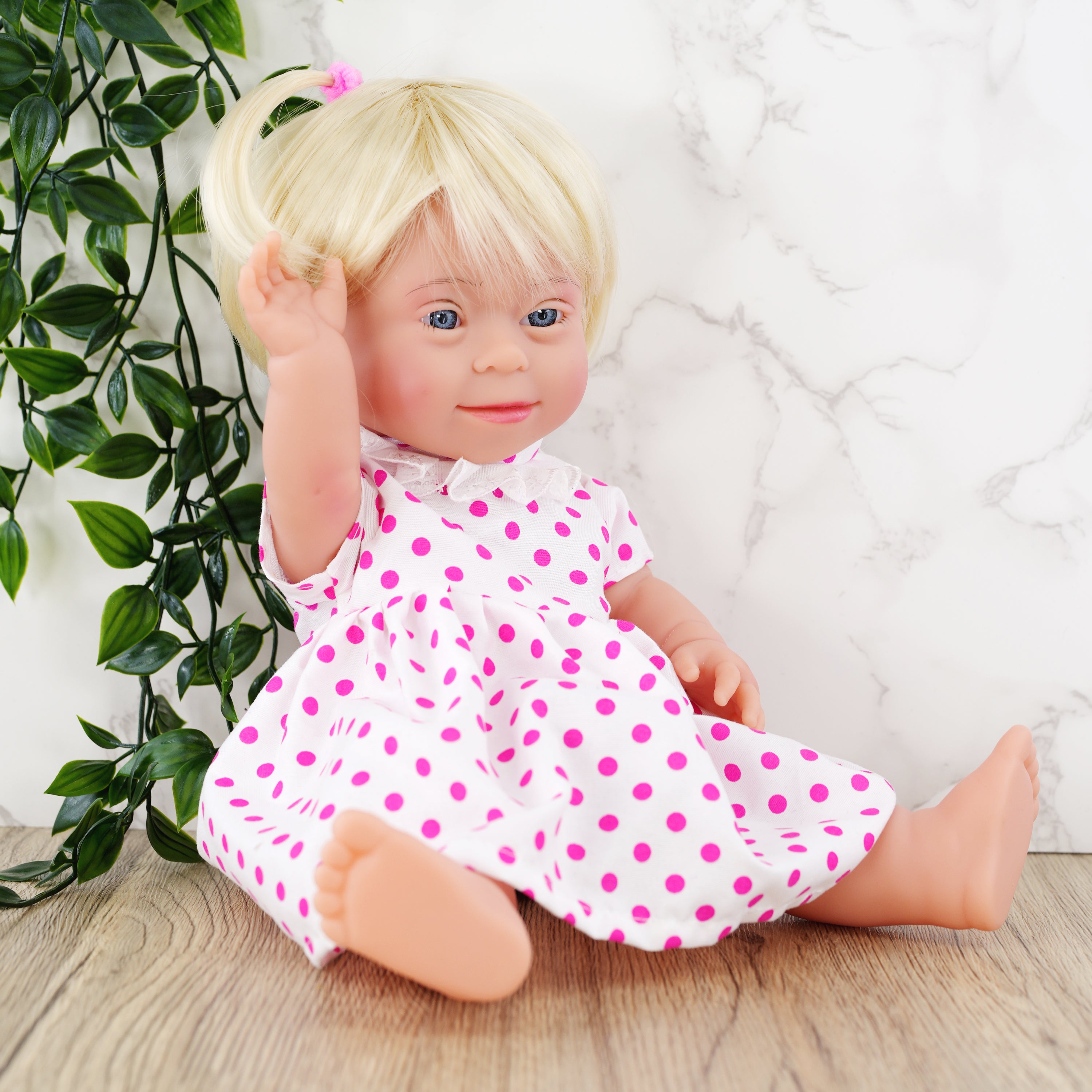 BiBi Doll Down Syndrome Girl - Blonde Hair (36 cm / 14") by BiBi Doll - The Magic Toy Shop