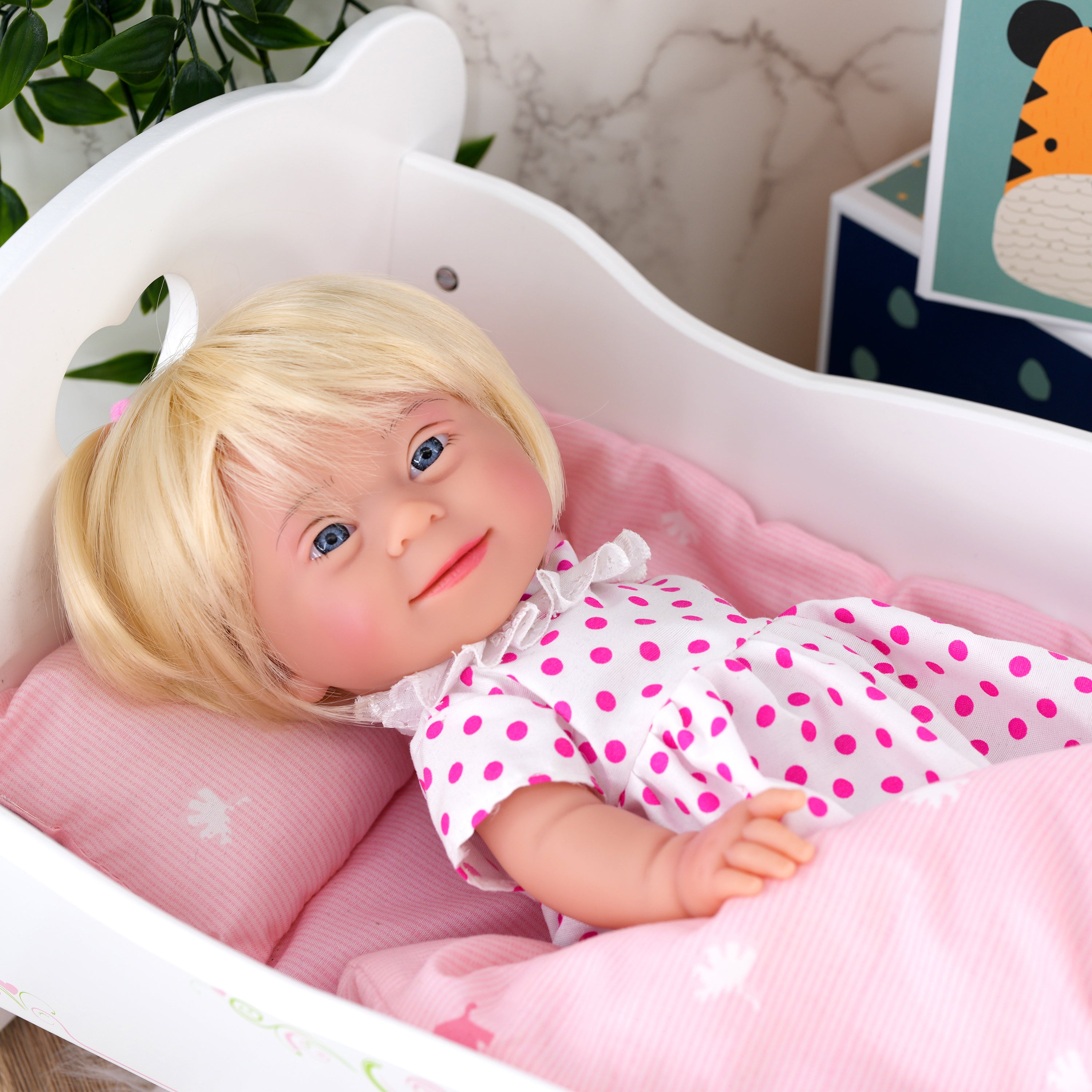 BiBi Doll Down Syndrome Girl - Blonde Hair (36 cm / 14") by BiBi Doll - The Magic Toy Shop