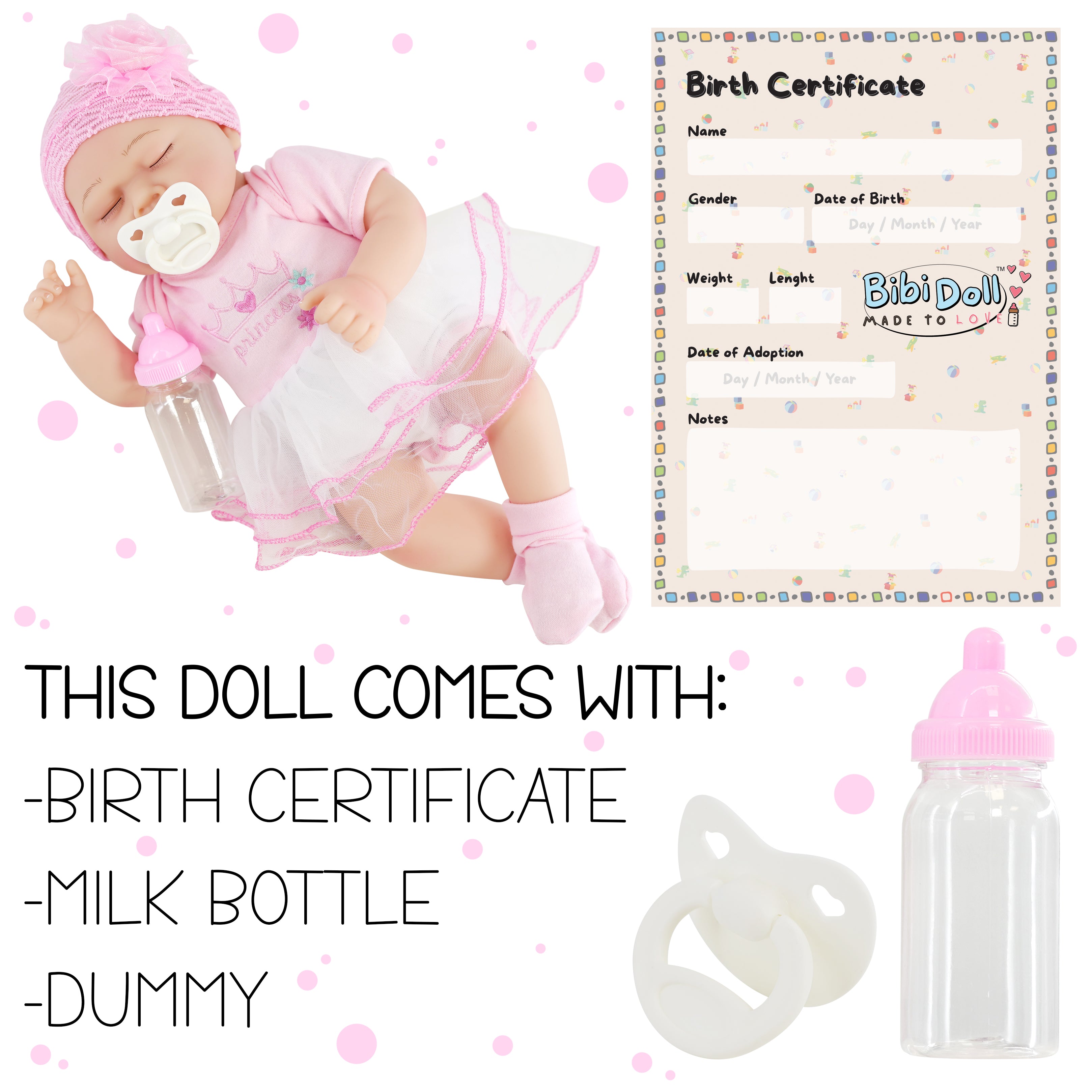 BiBi Doll Reborn Girl "Cherry" (43 cm / 17") by BiBi Doll - The Magic Toy Shop