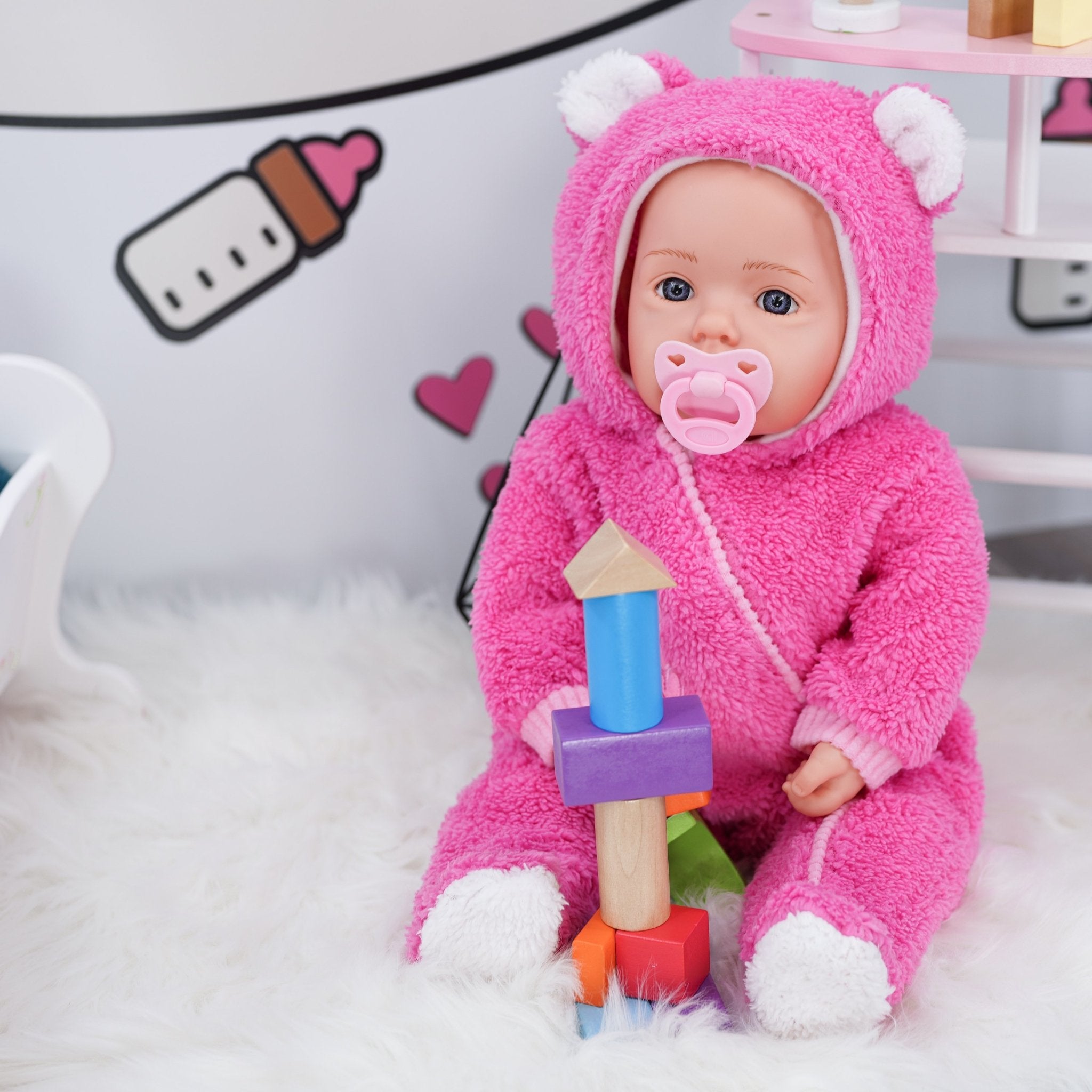 BiBi Baby Doll "Dots" (The Nap Master) (50 cm / 20") by The Magic Toy Shop - The Magic Toy Shop