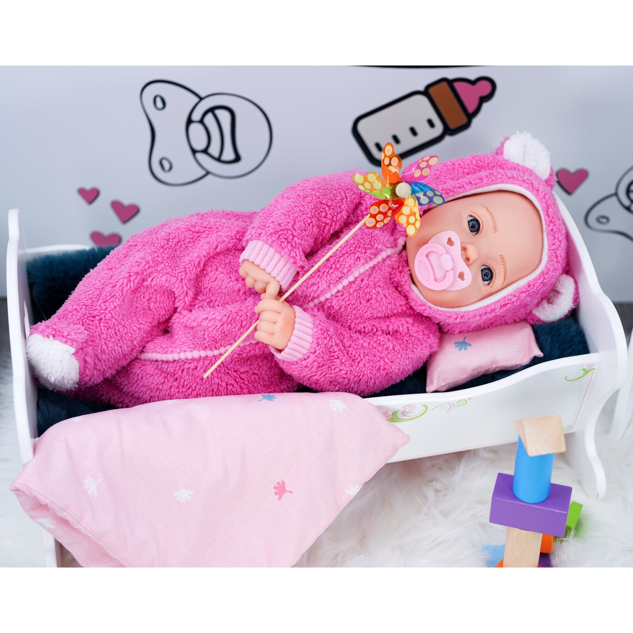 BiBi Baby Doll "Dots" (The Nap Master) (50 cm / 20") by The Magic Toy Shop - The Magic Toy Shop