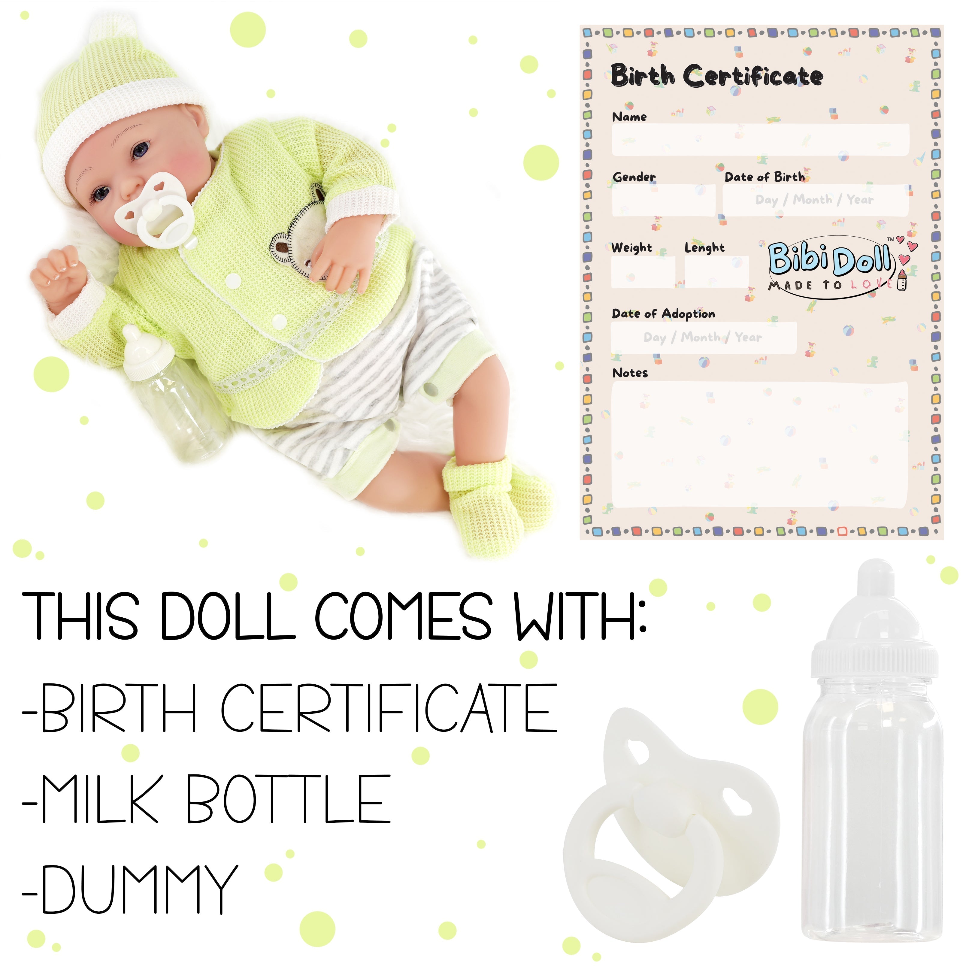 BiBi Doll Reborn Boy "Sunny" (50 cm / 20") by BiBi Doll - The Magic Toy Shop