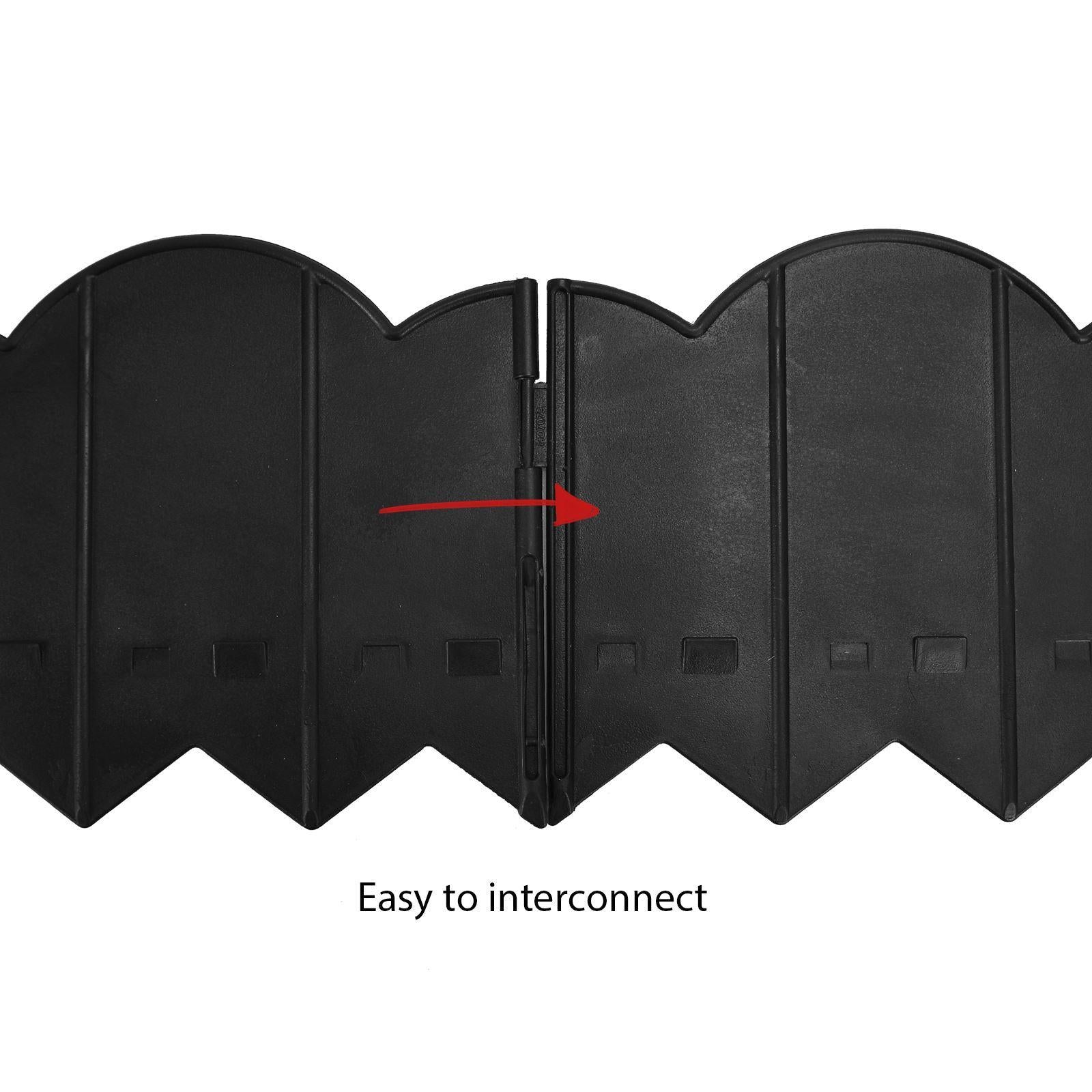 Lawn Edging Border Black Pack of 15 by GEEZY - The Magic Toy Shop