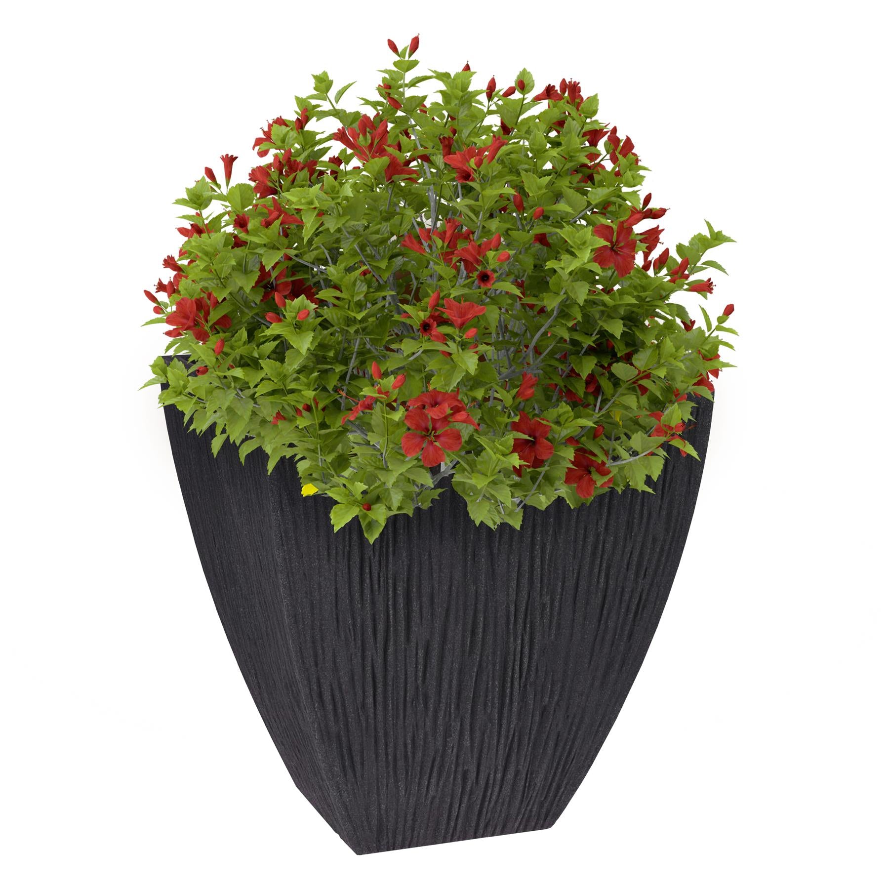 Large Anthracite Square Flower Pot by GEEZY - The Magic Toy Shop