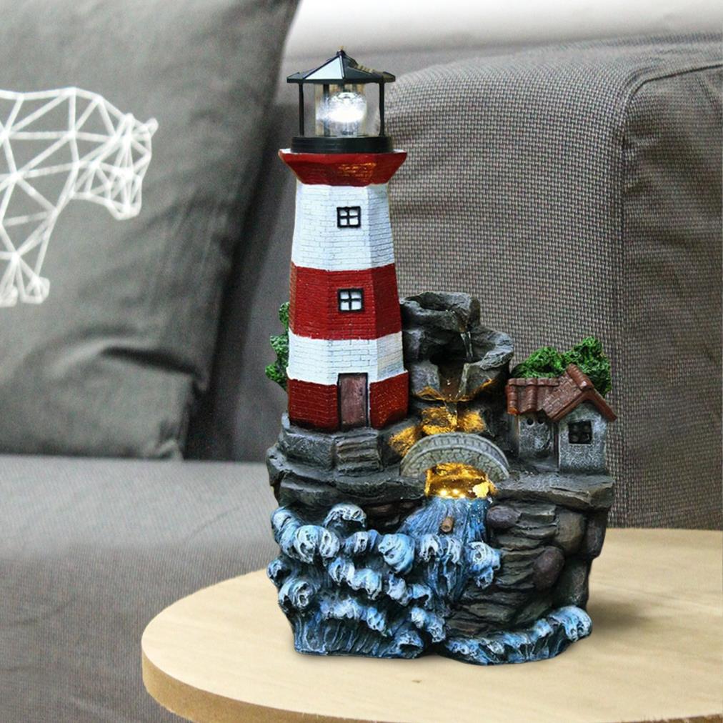 Lighthouse Water Feature Outdoor With LED by GEEZY - The Magic Toy Shop