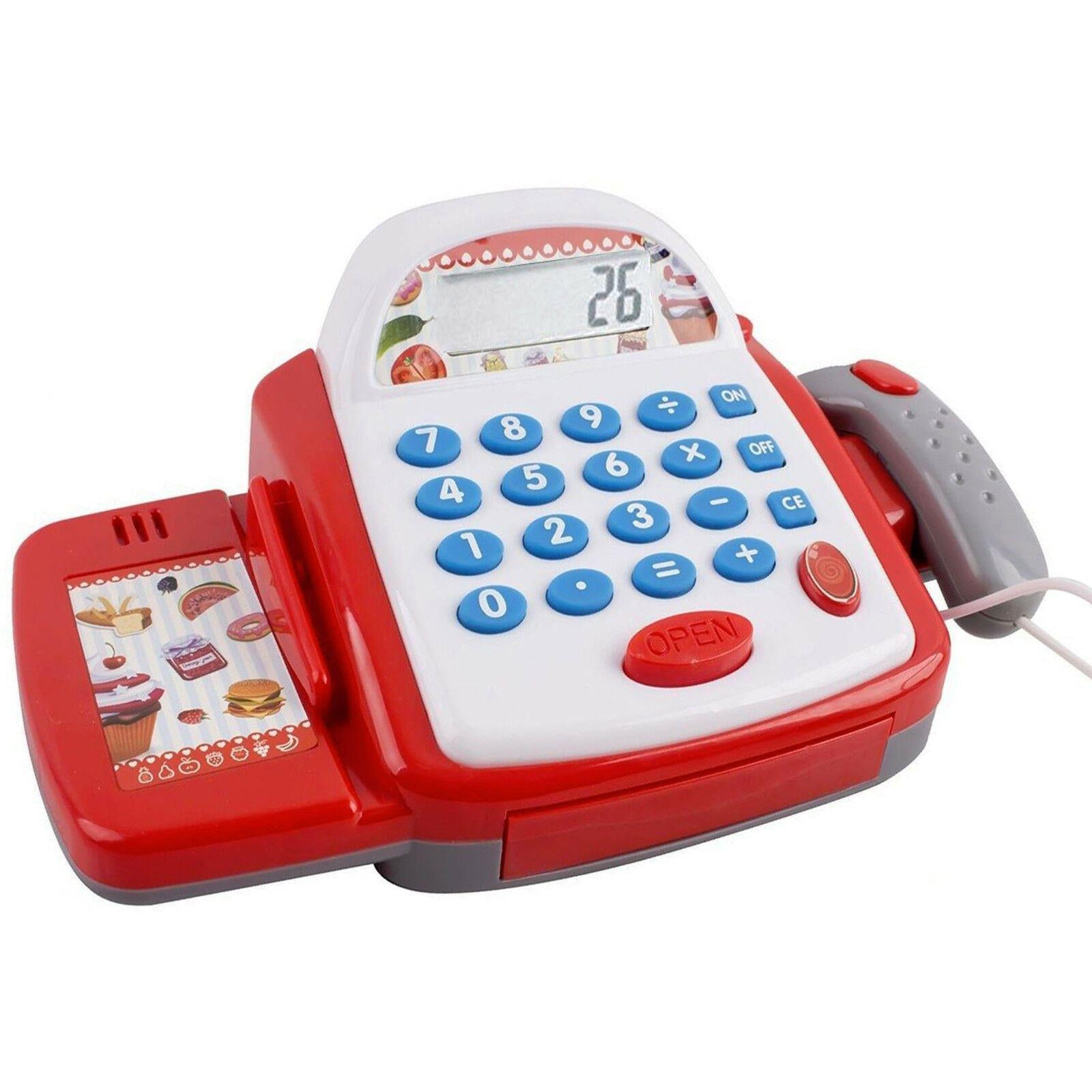 White & Red Cash Register Toy by The Magic Toy Shop - The Magic Toy Shop