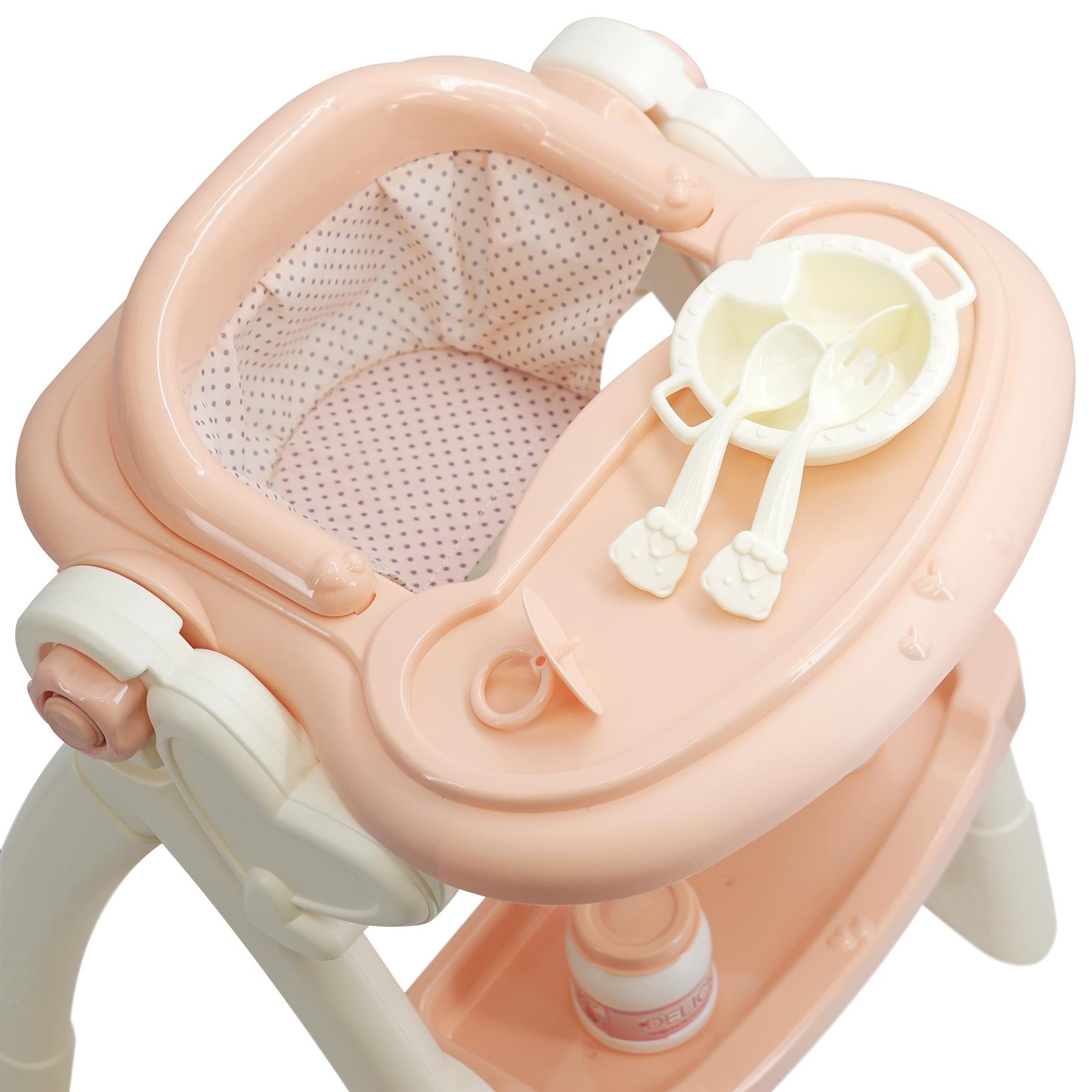 "Highchair with feeding accessories" - The Magic Toy Shop