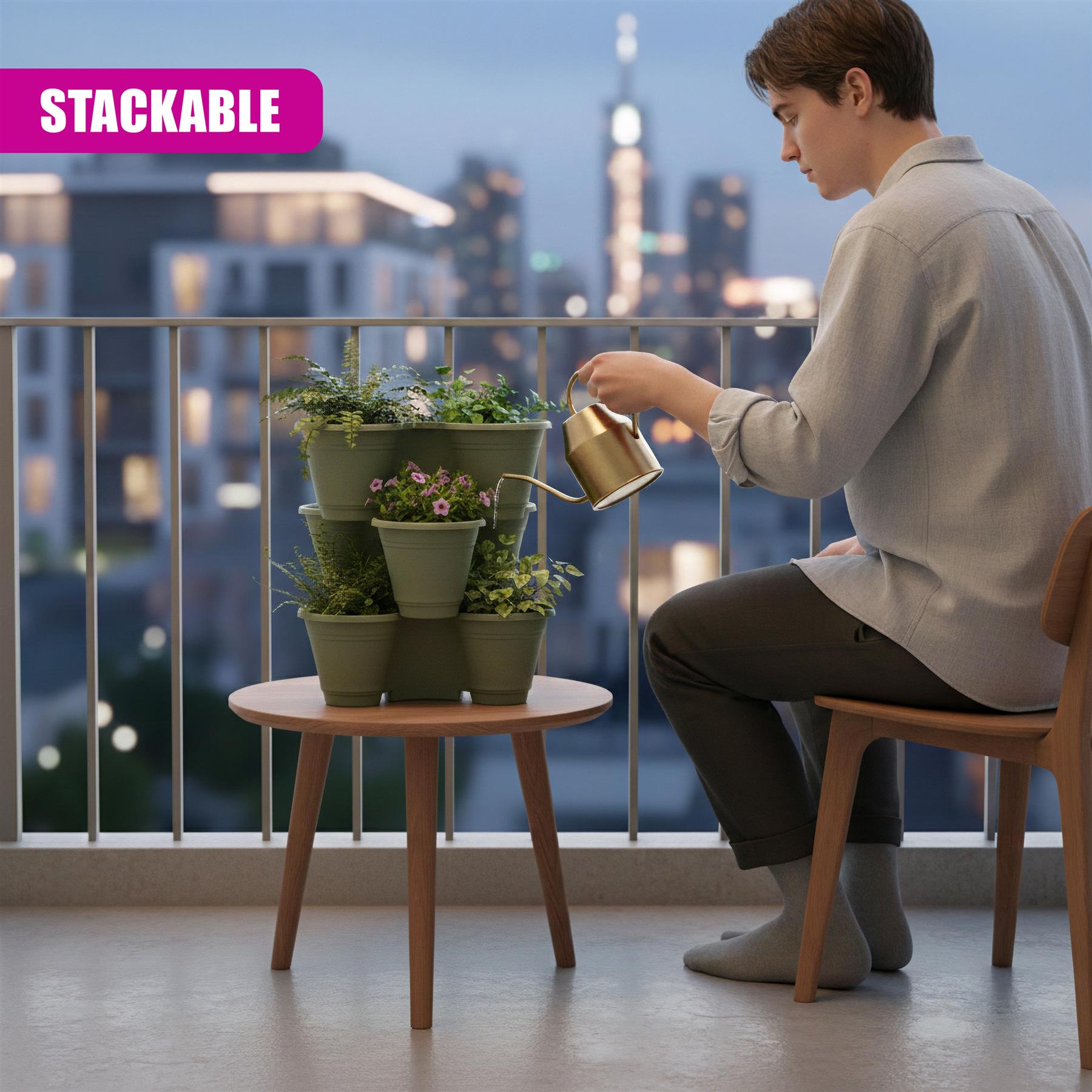 Stackable Strawberry Planters