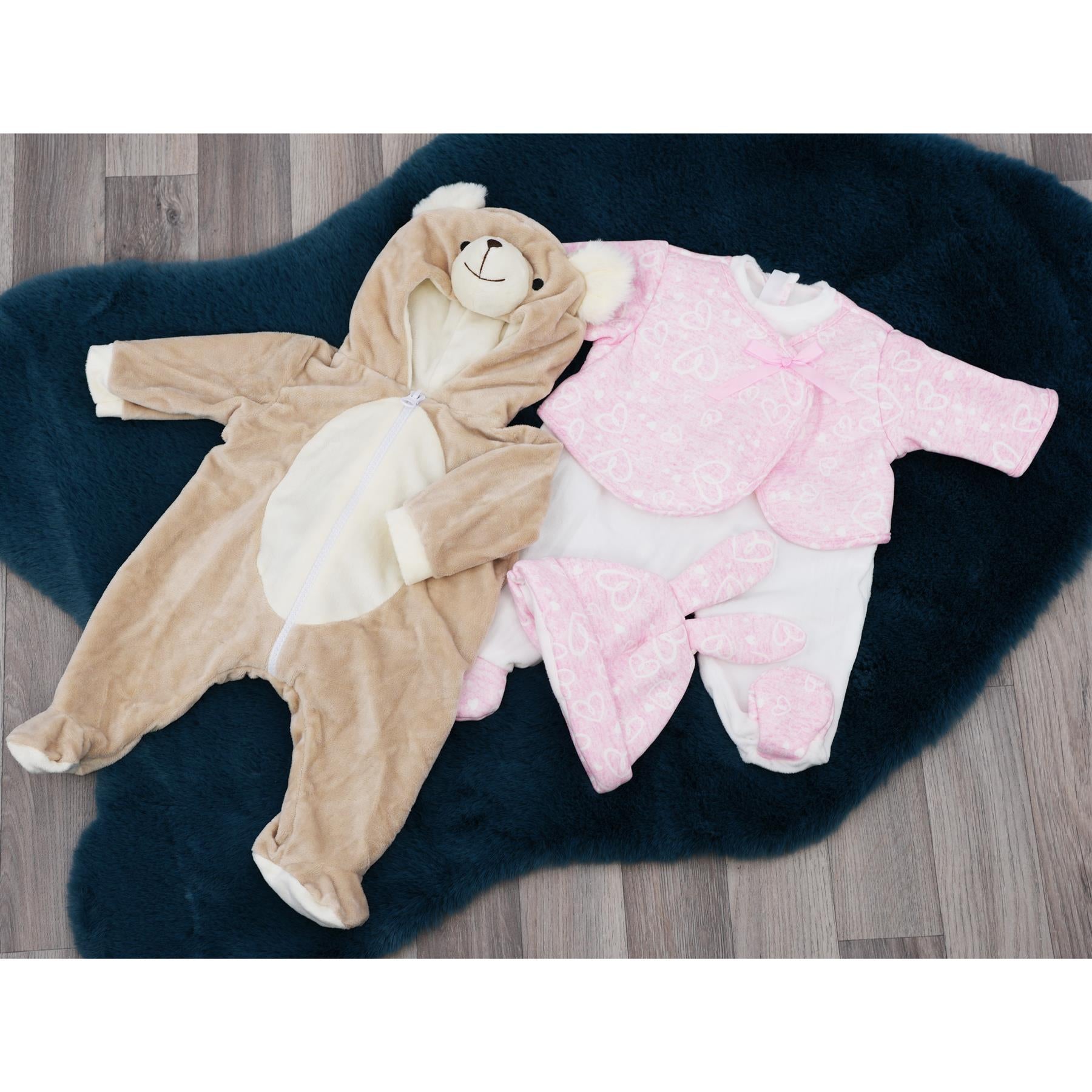 BiBi Outfits - Set of Two Clothes (Bear & Pink Bunny) (50 cm / 20") by BiBi Doll - The Magic Toy Shop