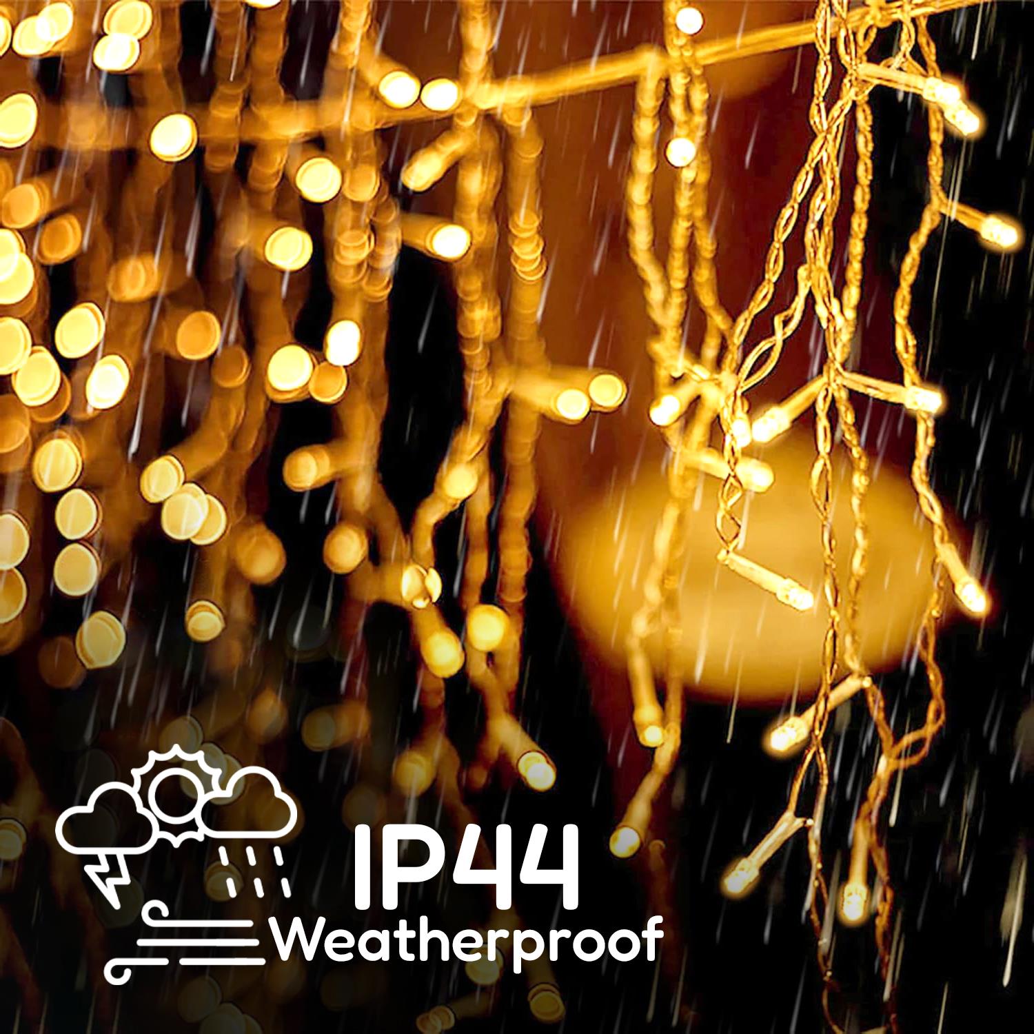 200 Christmas Warm White Led Icicle Lights by The Magic Toy Shop - The Magic Toy Shop