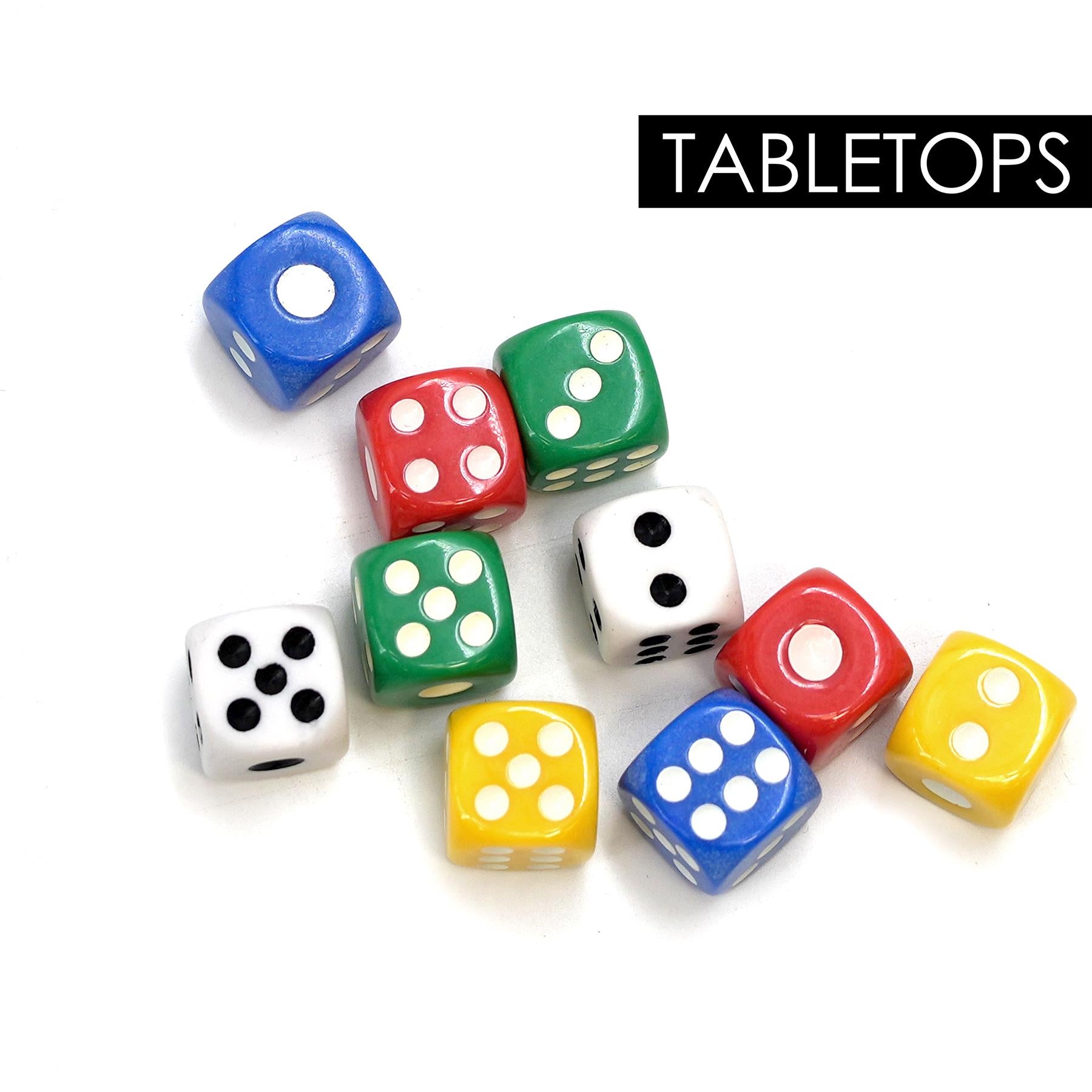 Six Sided Dice Set (D6) Set of 10 by The Magic Toy Shop - The Magic Toy Shop
