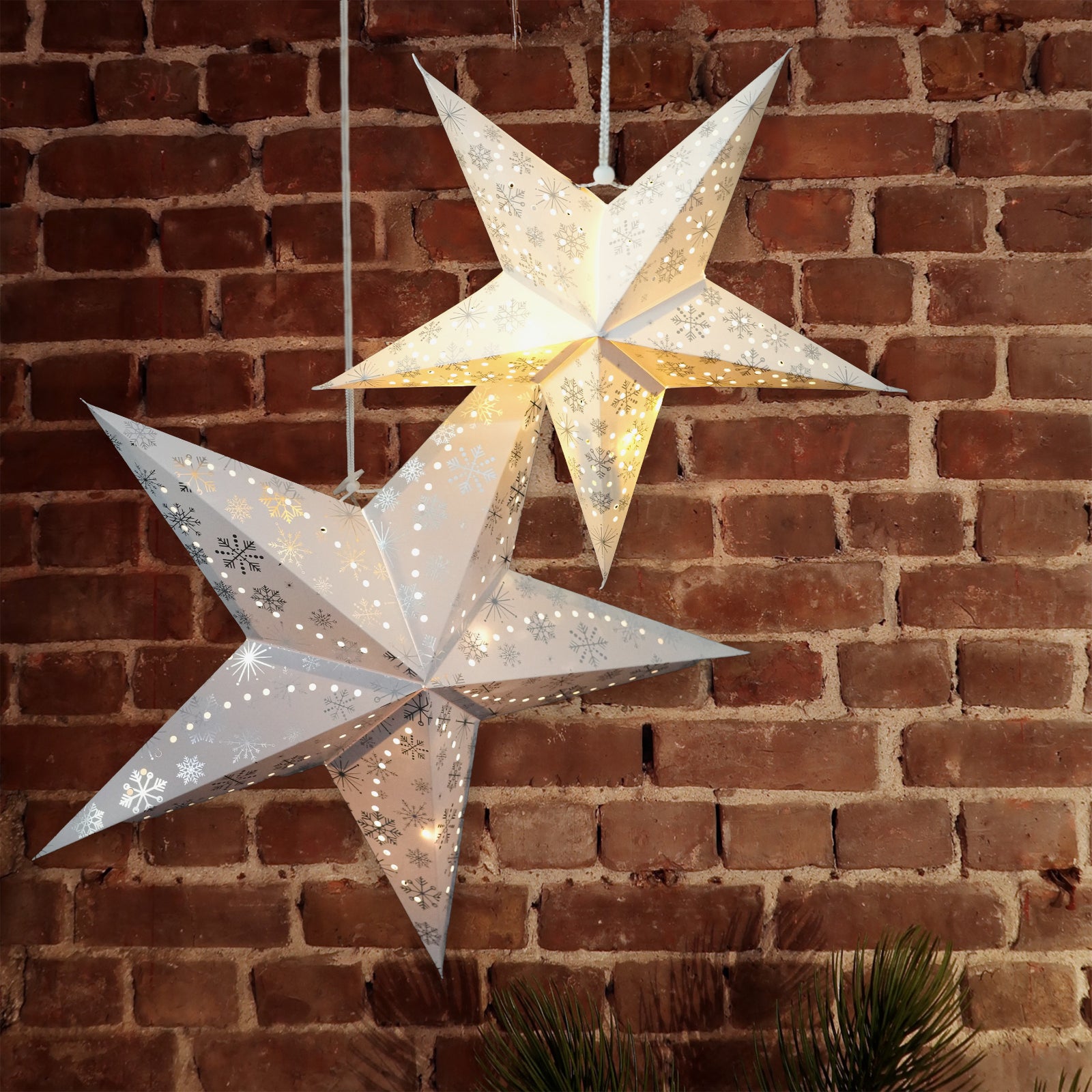 Paper Led White 40 cm Star by Geezy - The Magic Toy Shop