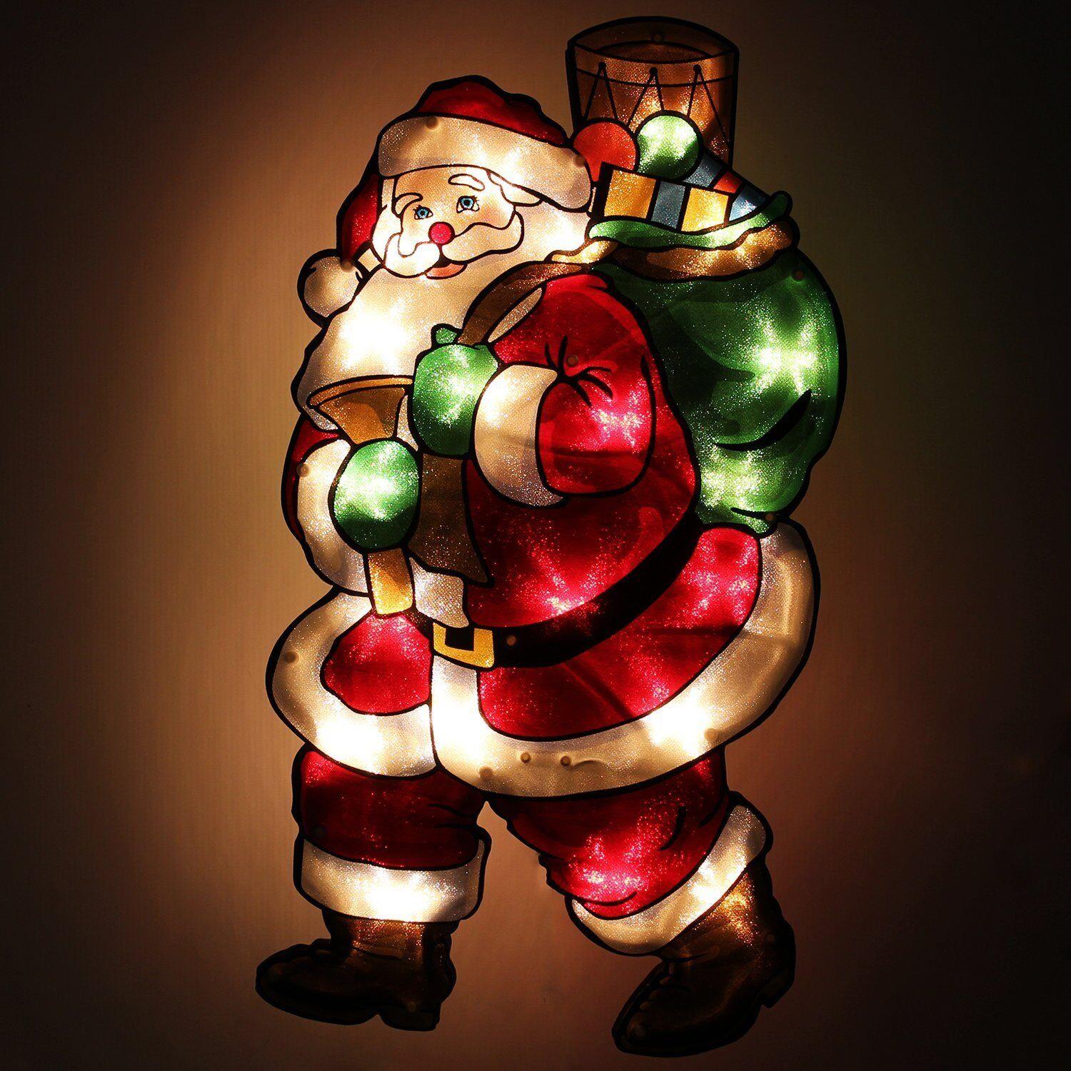 Christmas Silhouette Lights Santa with Gift by GEEZY - The Magic Toy Shop