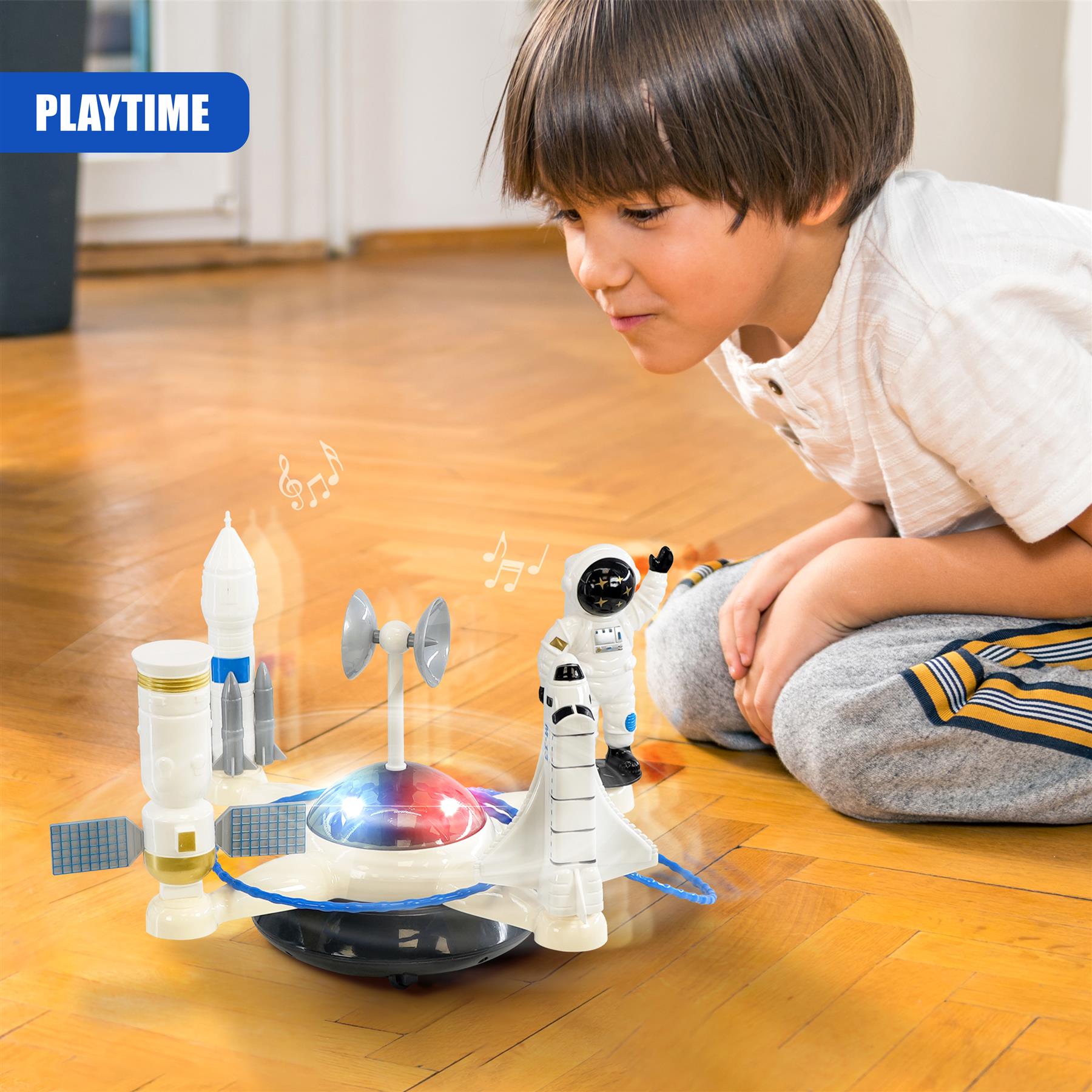 Rotating Light Up Space Toy by The Magic Toy Shop - The Magic Toy Shop