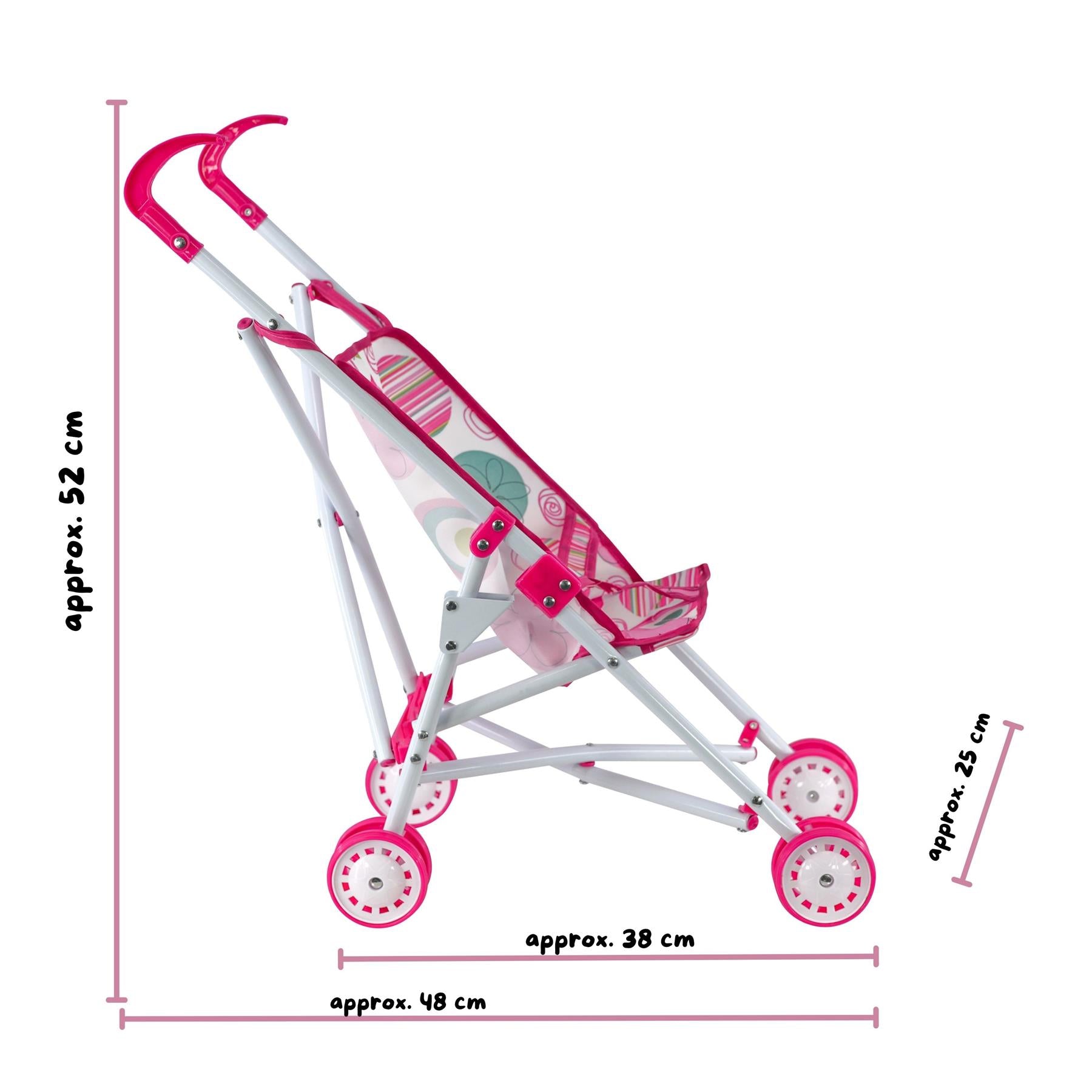 Baby Dolls Stroller - Pink by BiBi Doll - The Magic Toy Shop