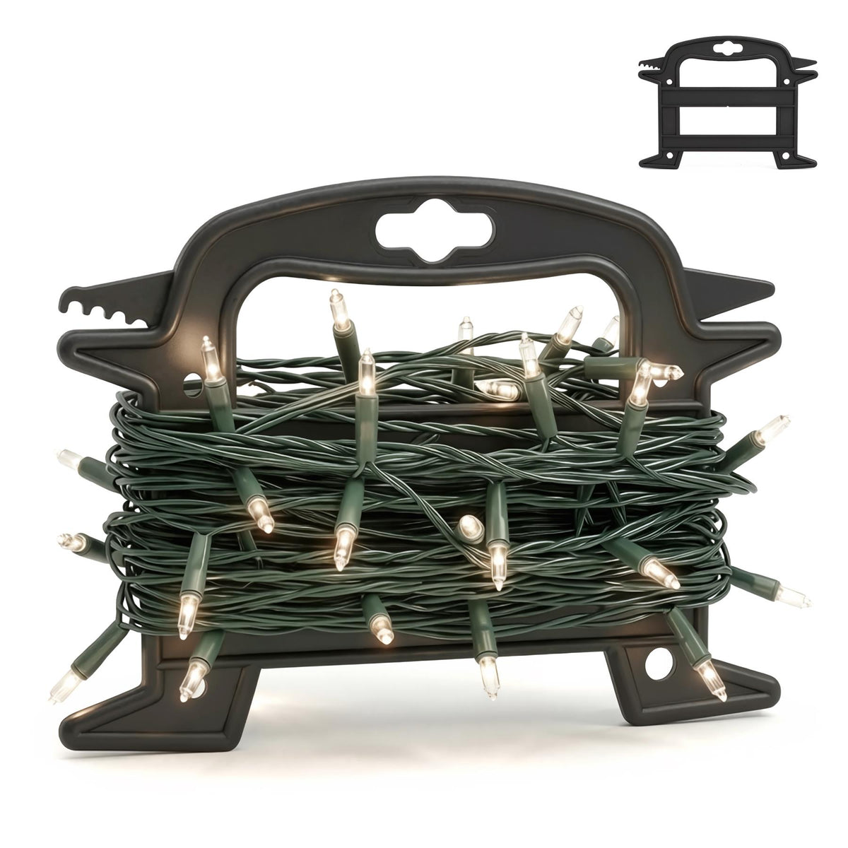 GEEZY Christmas Light Reel Storage holds fairy lights and prevents tangled cables