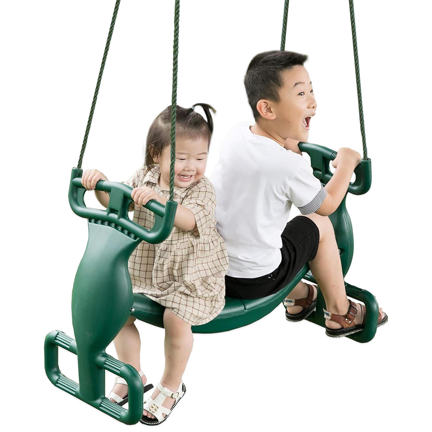 Tandem Swing with Two Seats by The Magic Toy Shop - The Magic Toy Shop