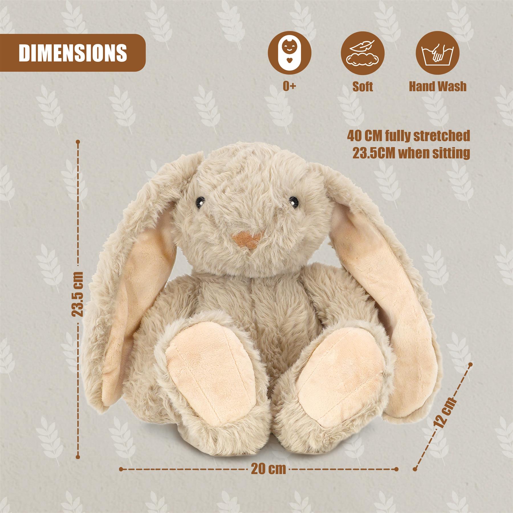 Plush Beige Bunny Rabbit by The Magic Toy Shop - The Magic Toy Shop