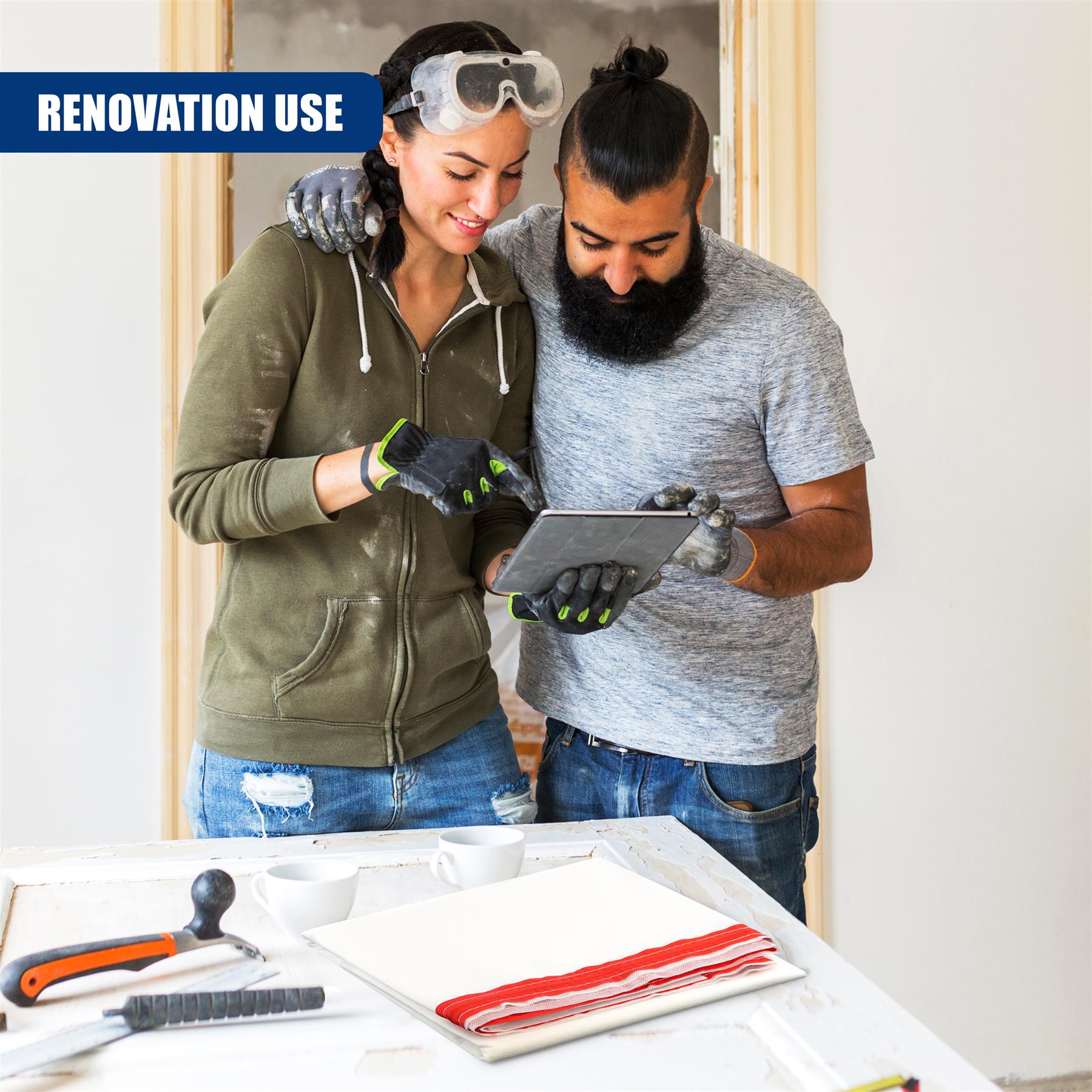 Door Dust Sheet with Zip 220x120cm by GEEZY - The Magic Toy Shop