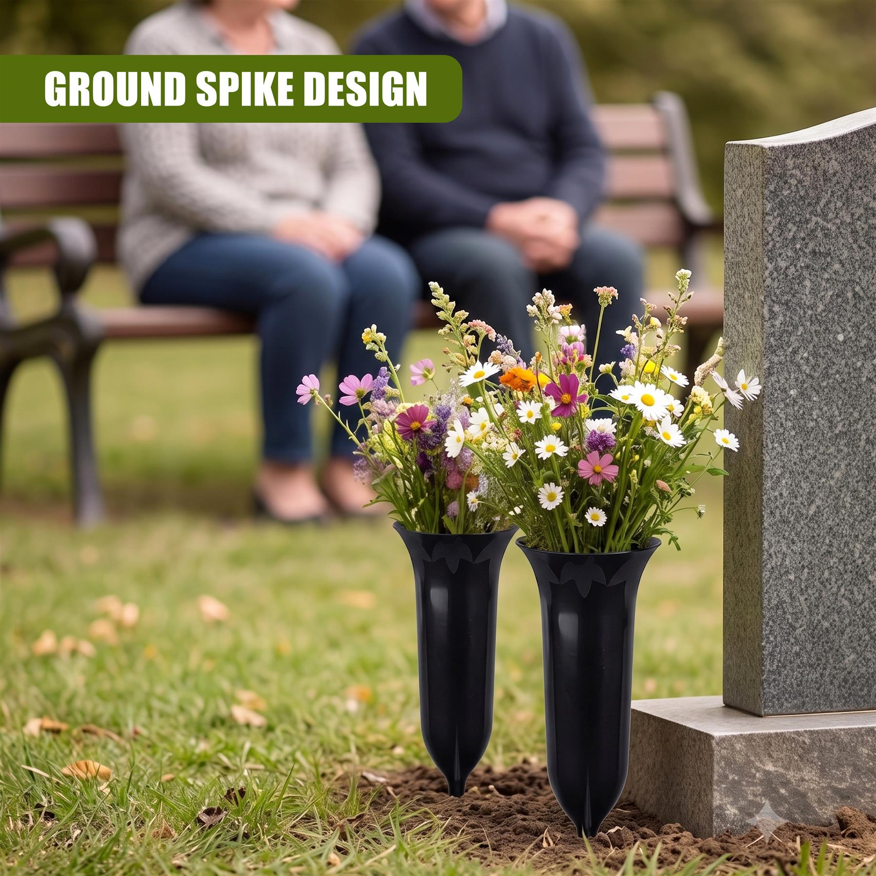 Set of 2 Grave Vases