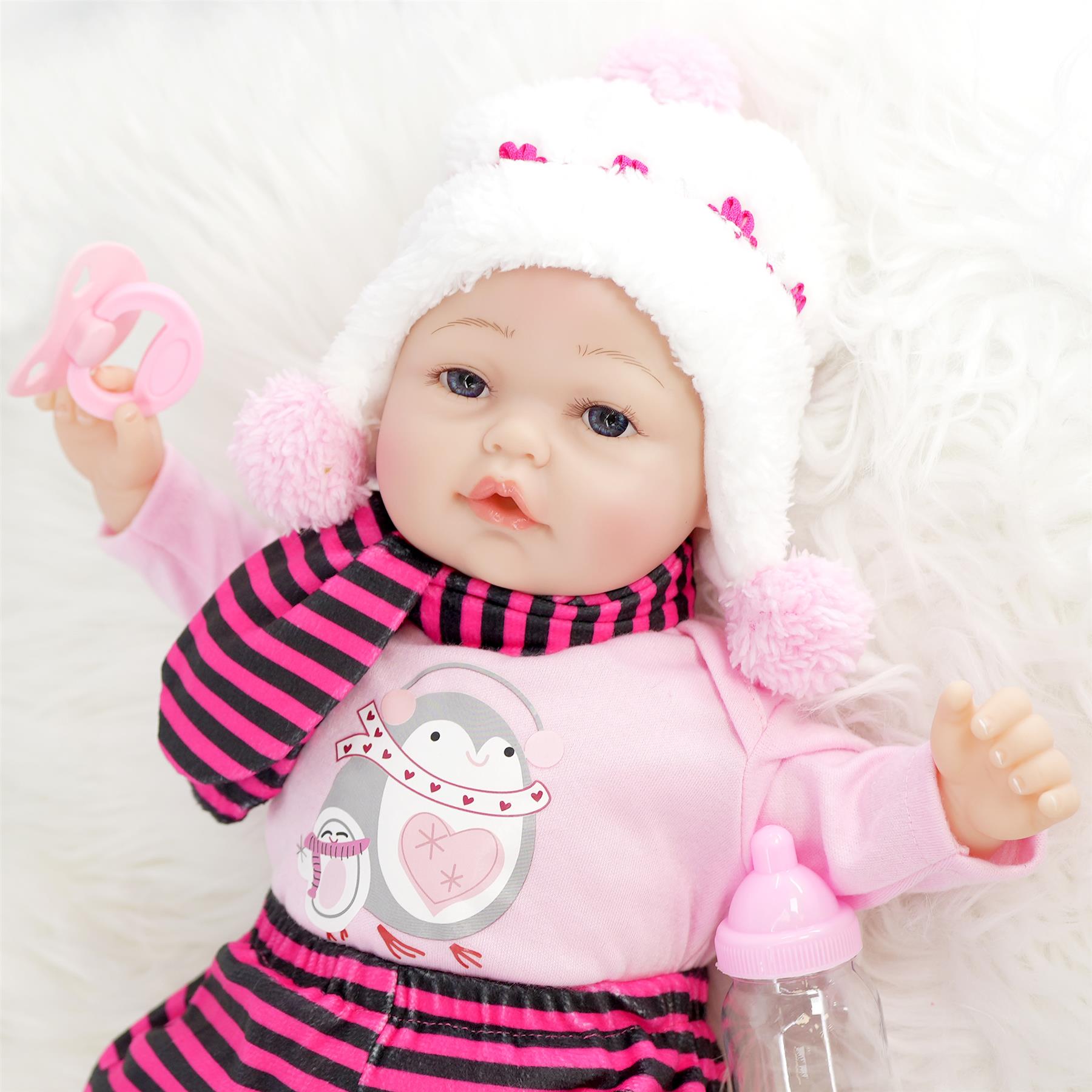 BiBi Reborn Awake Girl "Snowflake" (43 cm / 17") by BiBi Doll - The Magic Toy Shop