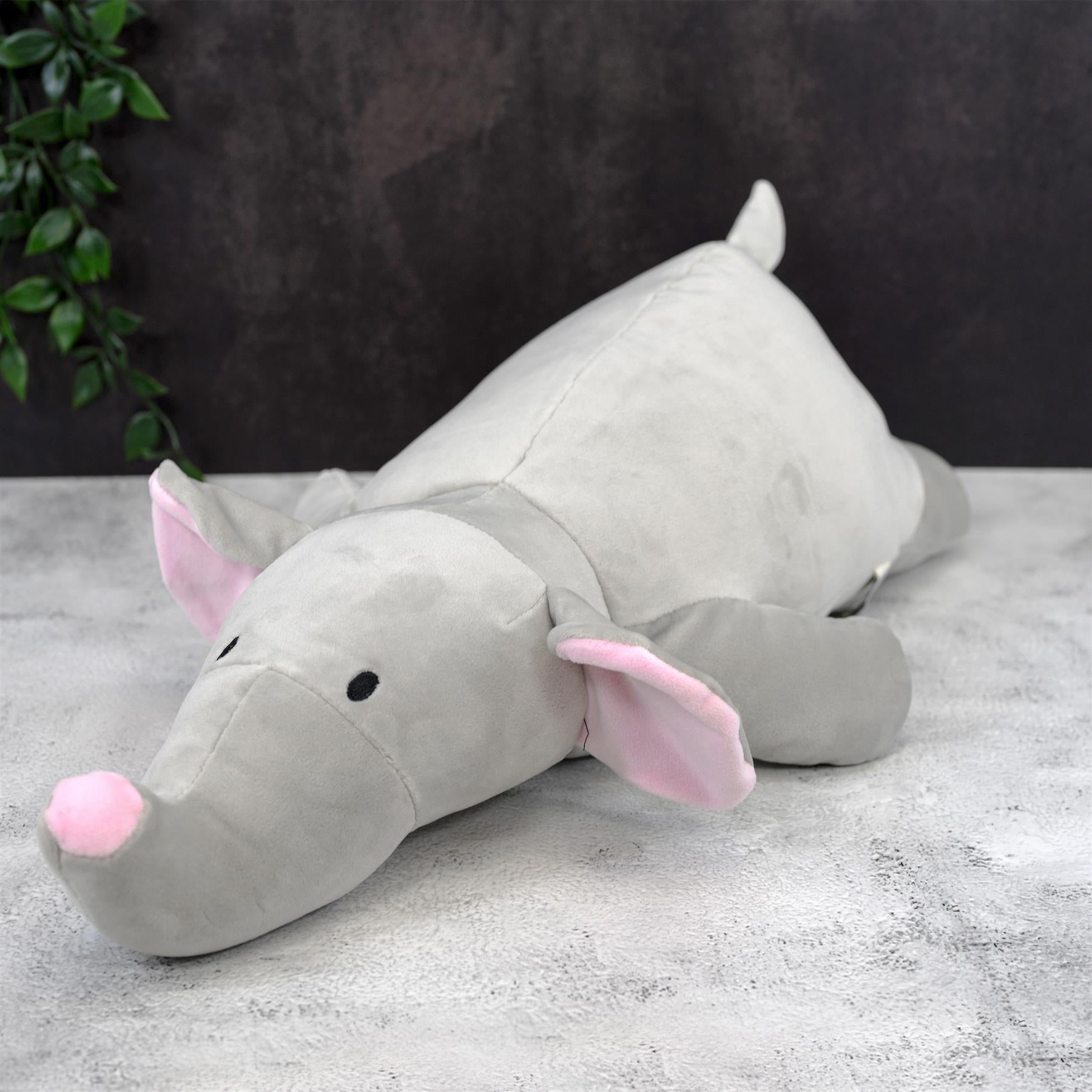 20” Super-Soft Elephant Plush Pillow Toy by The Magic Toy Shop - The Magic Toy Shop