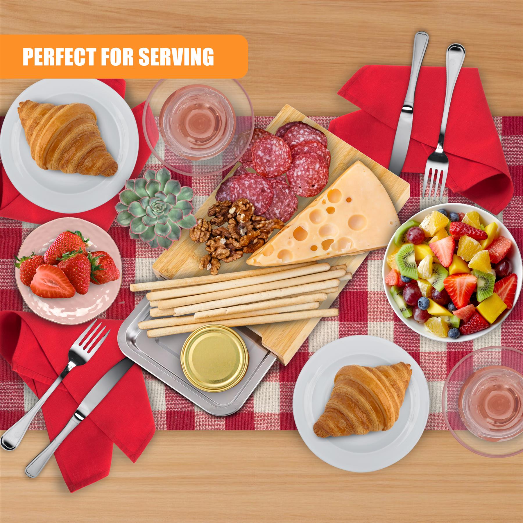 Bamboo Chopping Board with Stainless Steel Tray by GEEZY - The Magic Toy Shop