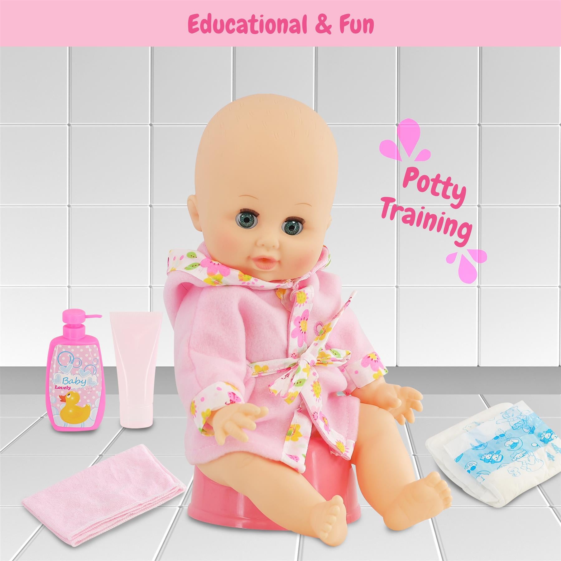Doll and Bath set with Accessories by BiBi Doll - The Magic Toy Shop