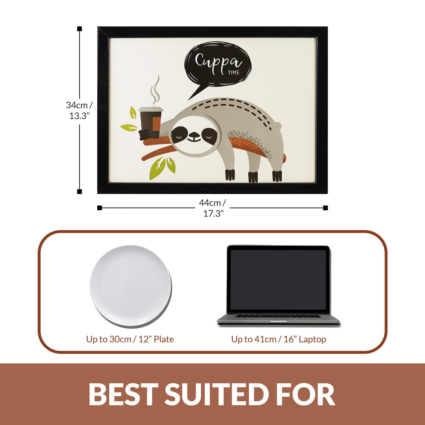 Lap Tray With Bean Bag Cushion (Sloth) by Geezy - The Magic Toy Shop