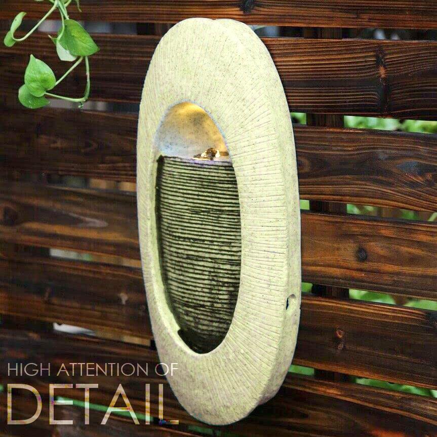 Wall Design Water Feature Outdoor With LED by GEEZY - The Magic Toy Shop